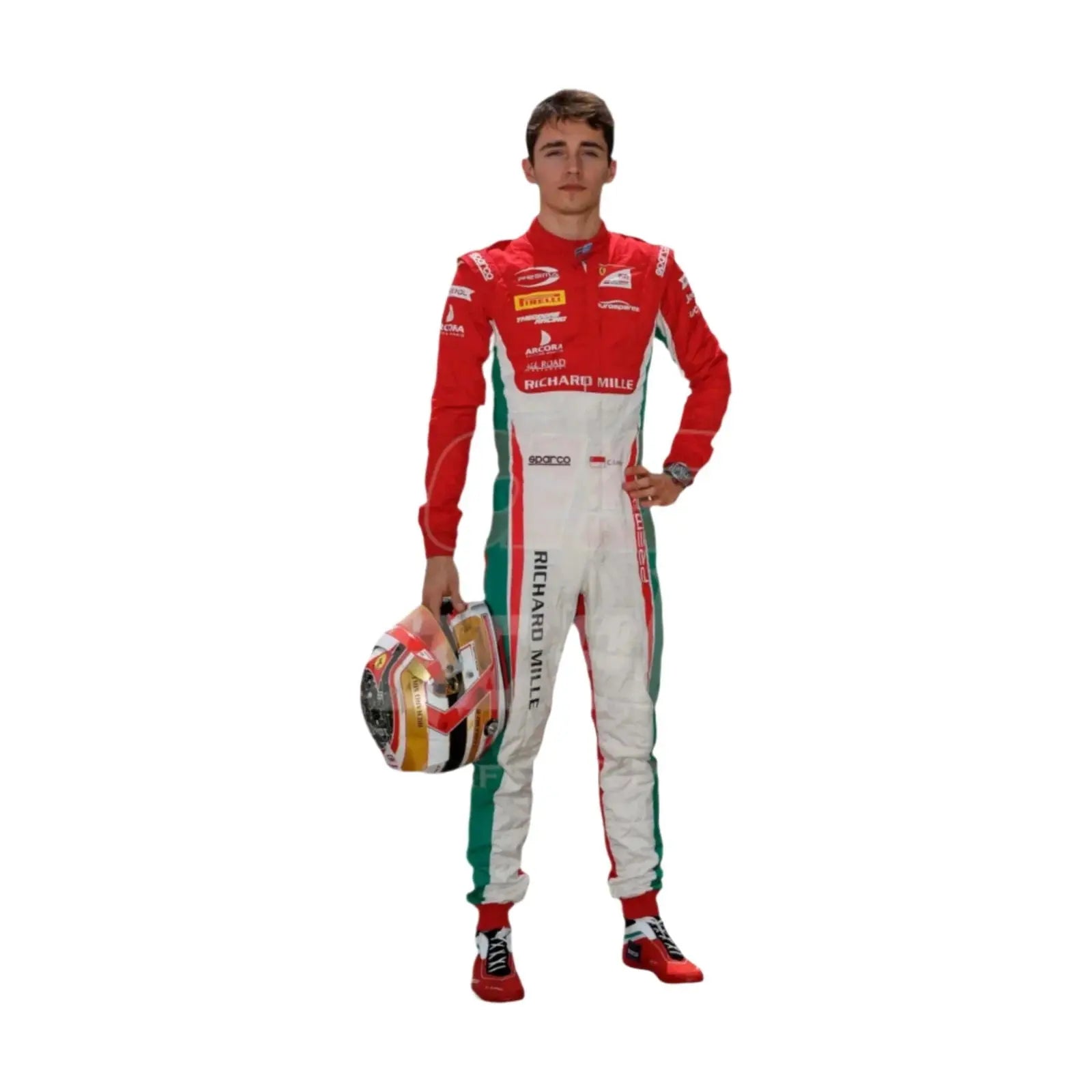 Charles Leclerc 2017 Formula 2 Race Suit Prema Powerteam image 1