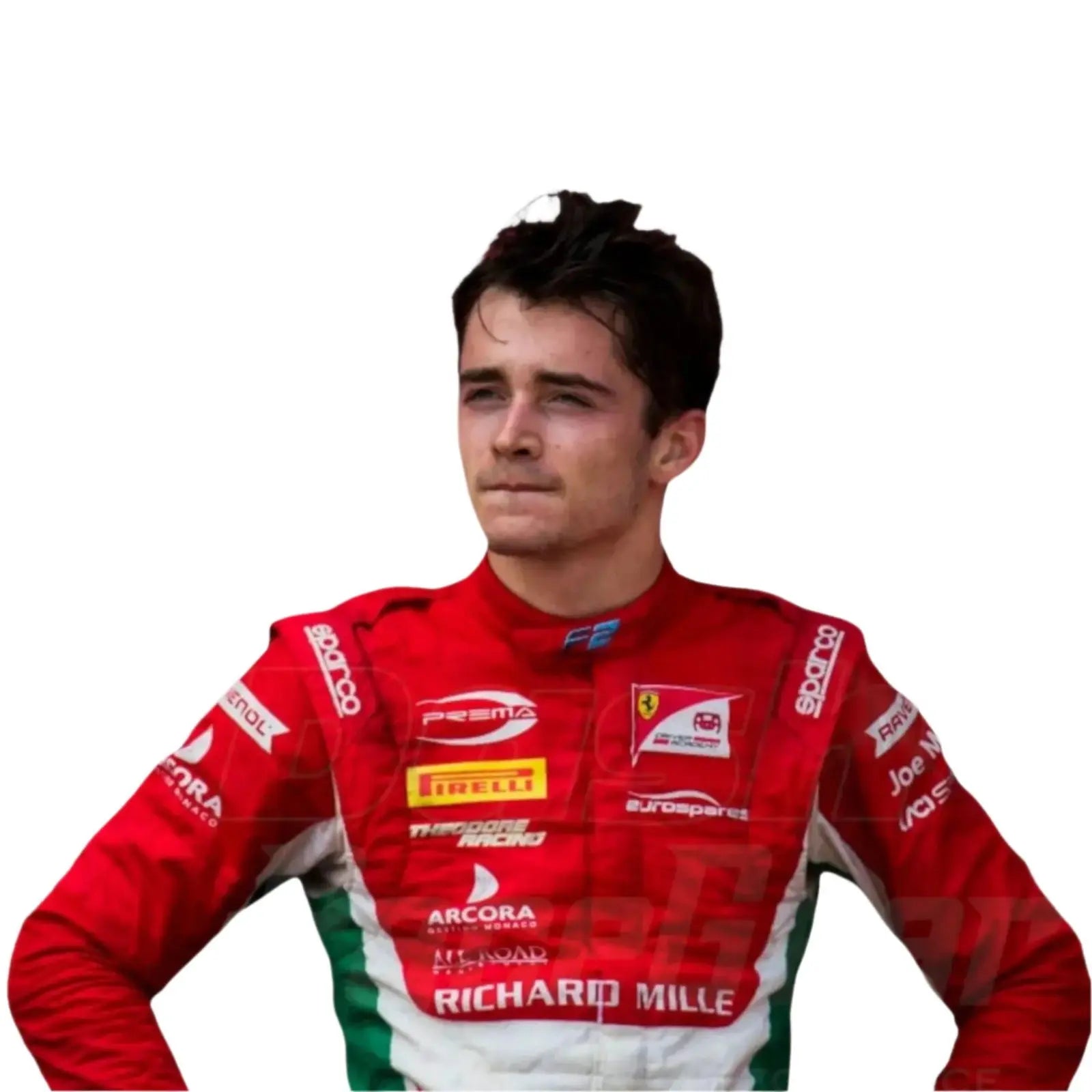 Charles Leclerc 2017 Formula 2 Race Suit Prema Powerteam image 3