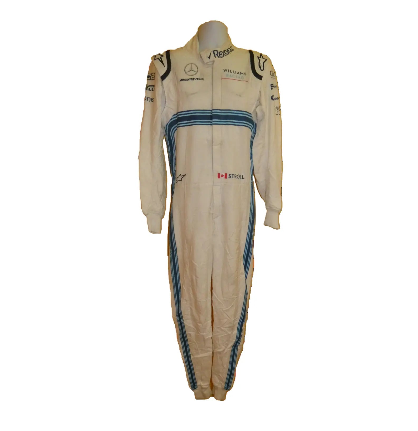 2018 Lance Stroll Abu Dhabi GP Williams race suit image 1