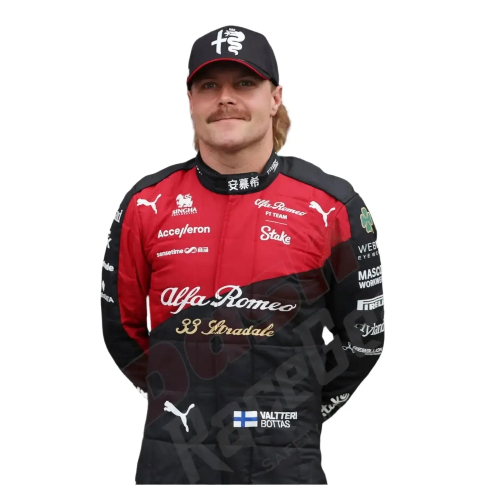 2023 VALTTERI BOTTAS ALFA ROMEO RACE SUIT - ITALIAN GP image 2