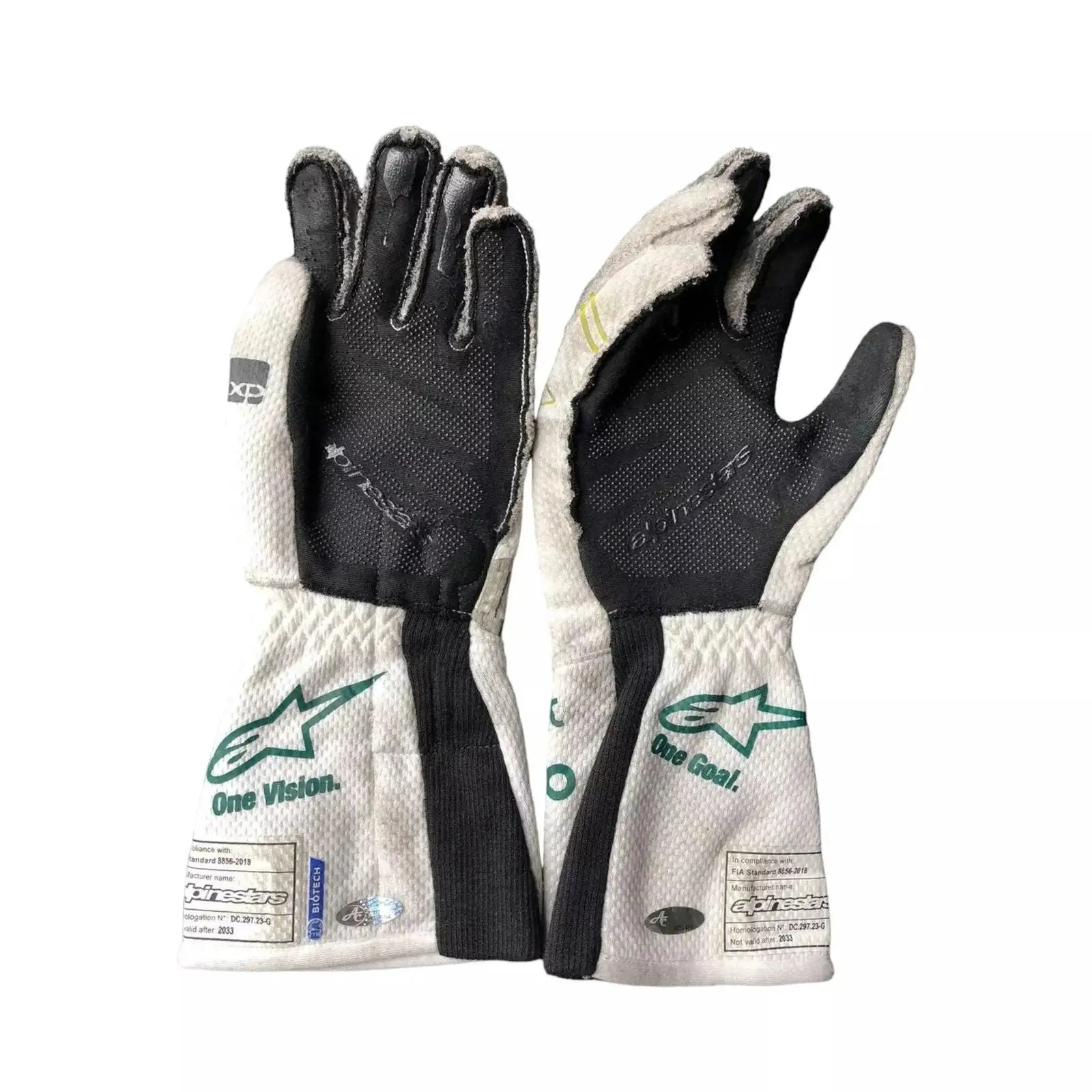 2023 Lance Stroll Baku Worn Gloves image 2