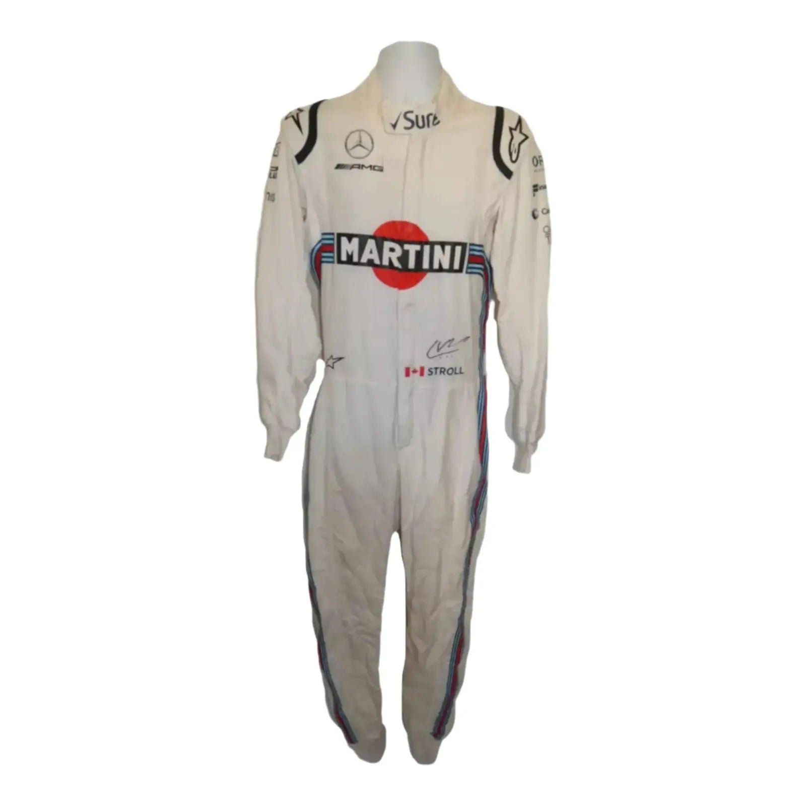 Lance Stroll Signed 2018 Williams Martini Race suit image 1