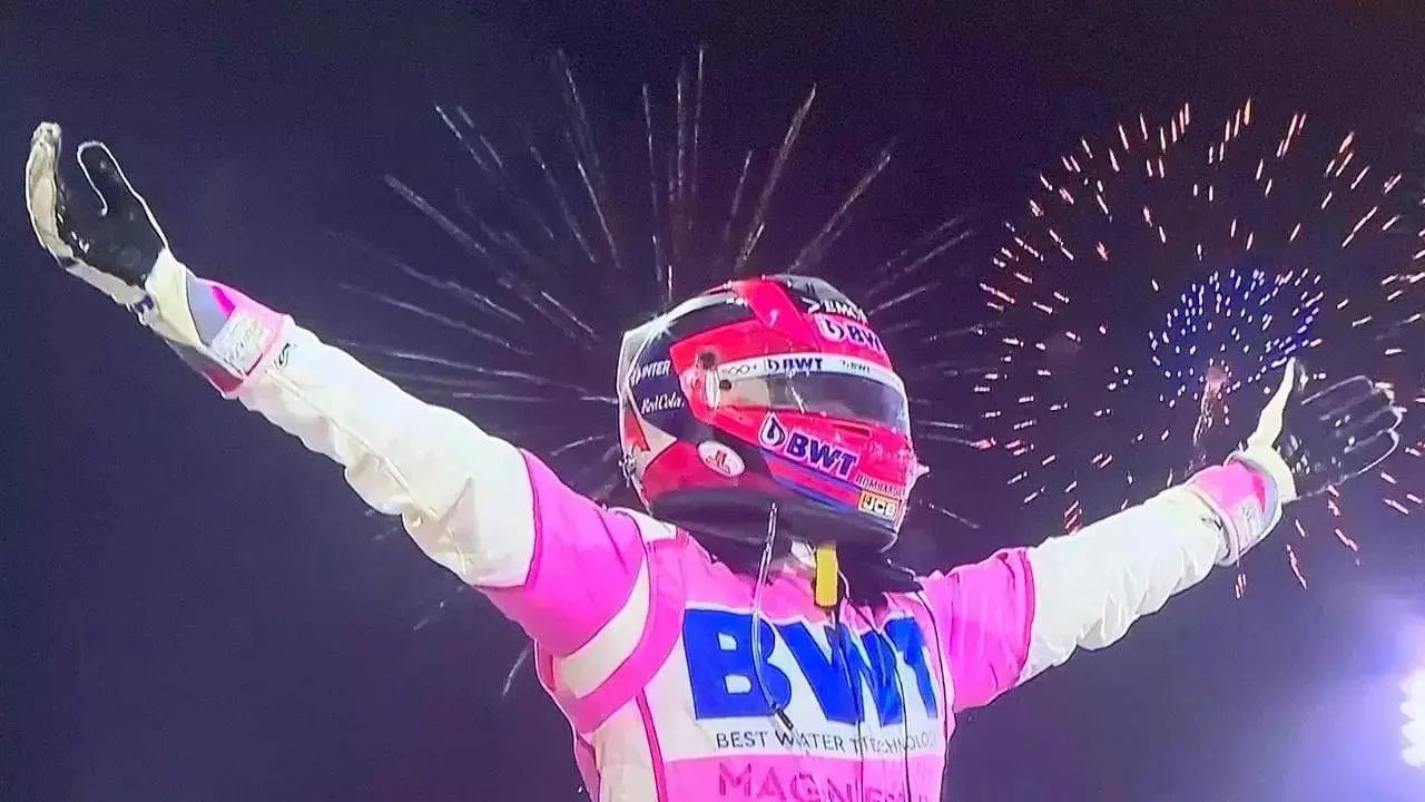 2020 Sergio Pérez BWT F1 Team Race Gloves image 2