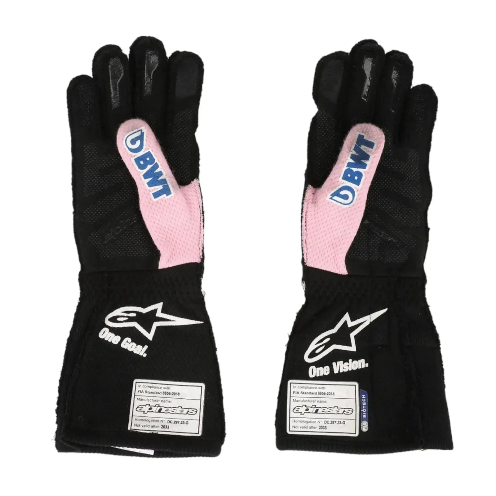 2023 ESTEBAN OCON WEEKEND WORN RACE GLOVES - MIAMI GP image 2