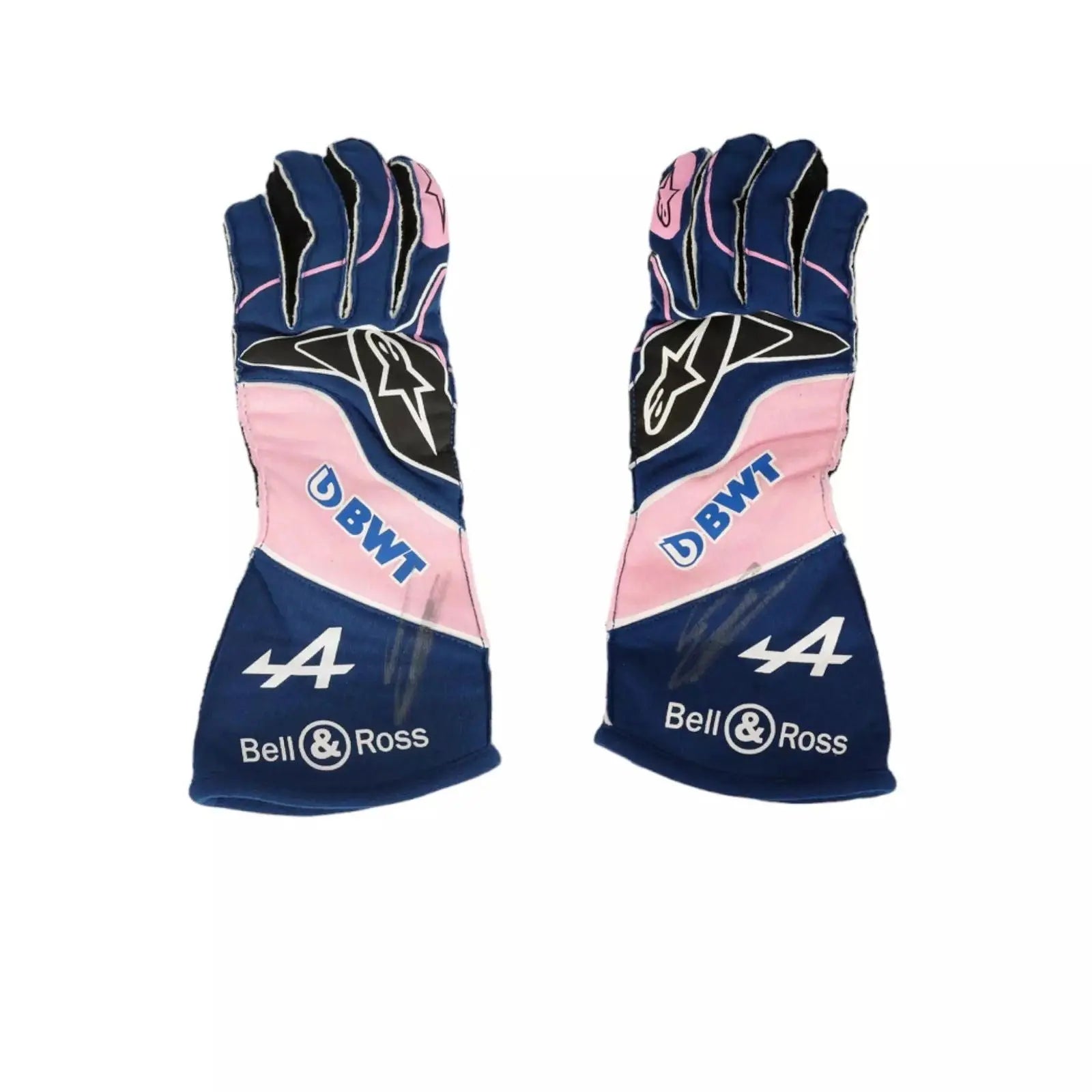 2022 ESTEBAN OCON BLUE RACE GLOVES image 1