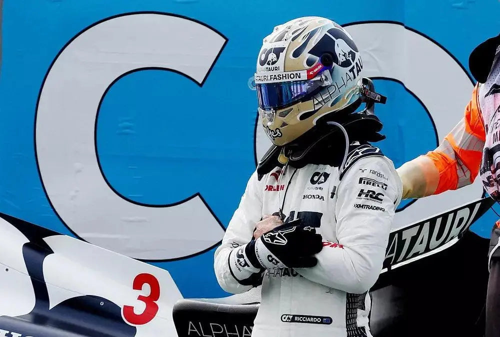 2023 Daniel Ricciardo Alphatauri F1 Race Gloves image 2