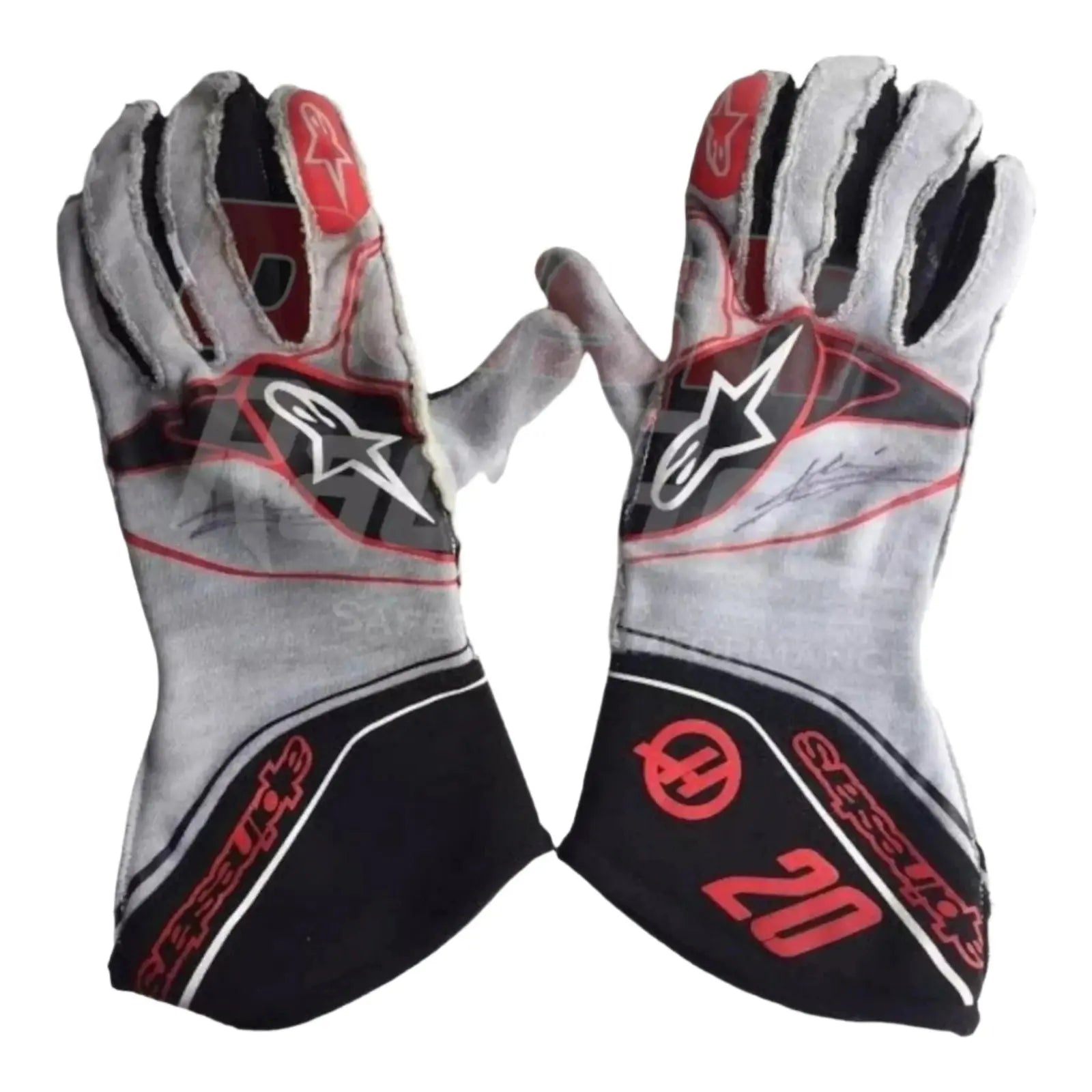 2017 Kevin Magnussen Haas F1 Team Gloves image 1