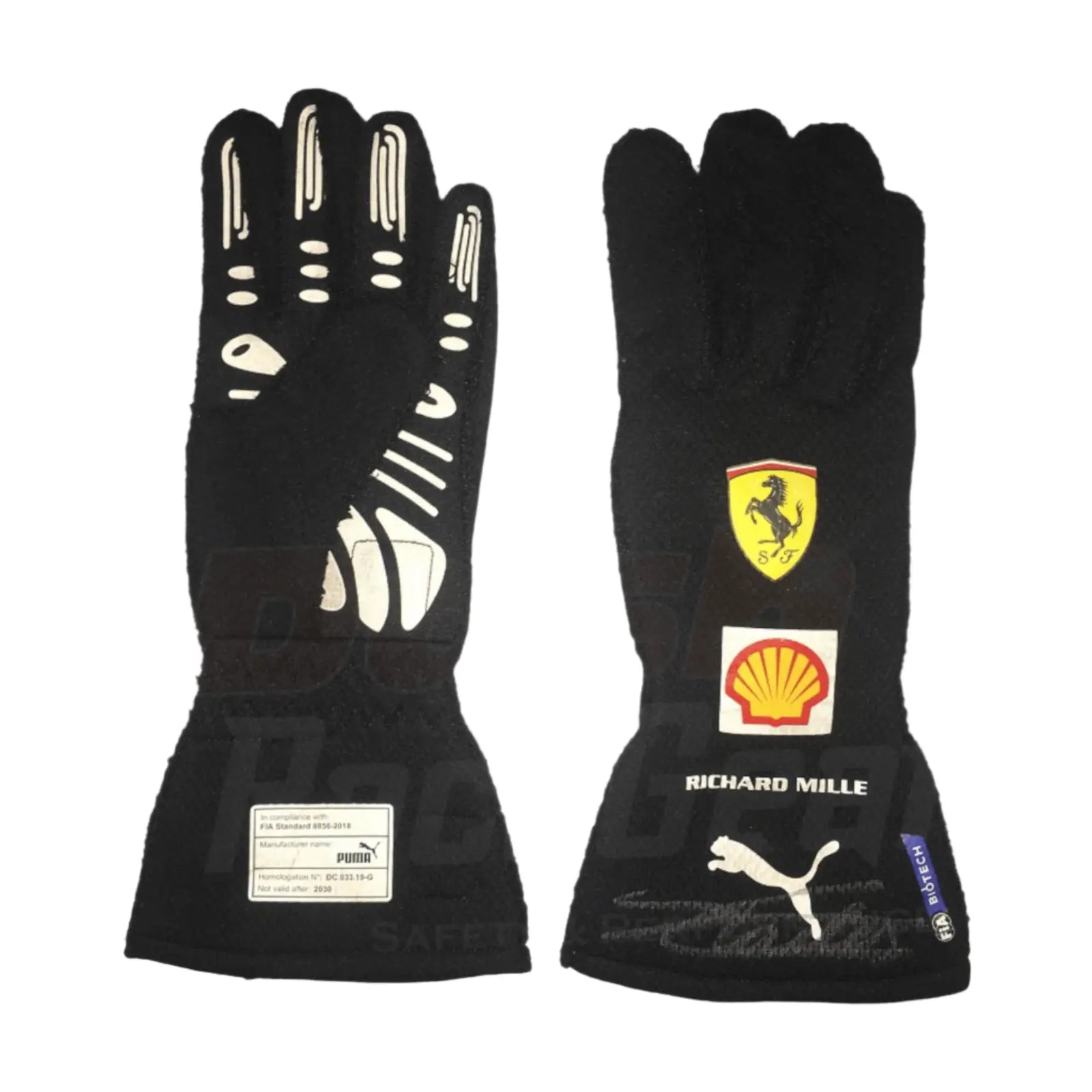 2021 Charles Leclerc Richard Mille Scuderia Ferrari Formula 1 Gloves image 2
