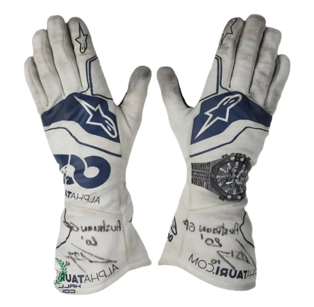 2020 Pierre Gasly AlphaTauri Scuderia F1 Raceing Gloves image 1