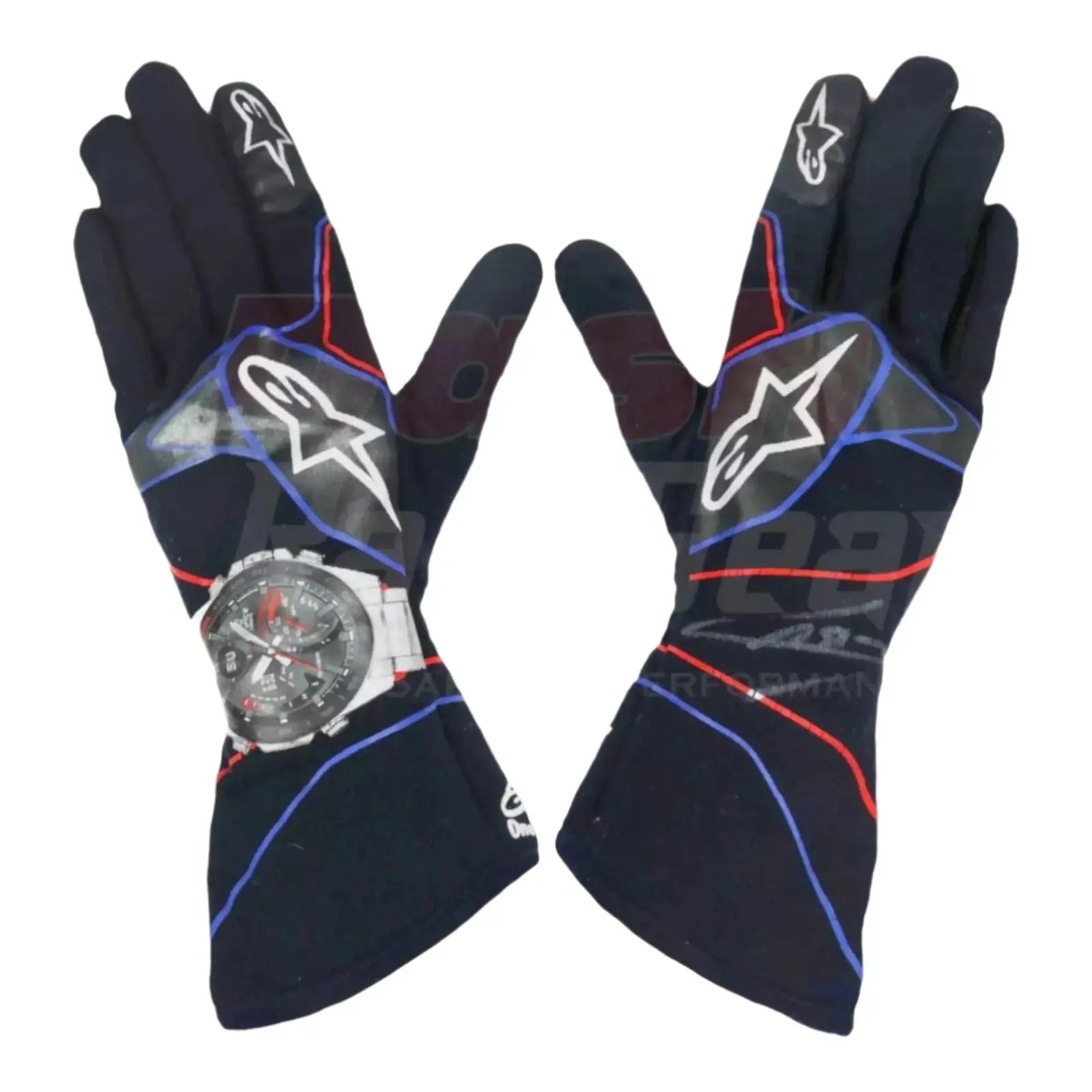 2019 Pierre Gasly Belgian GP F1 Race Gloves image 1