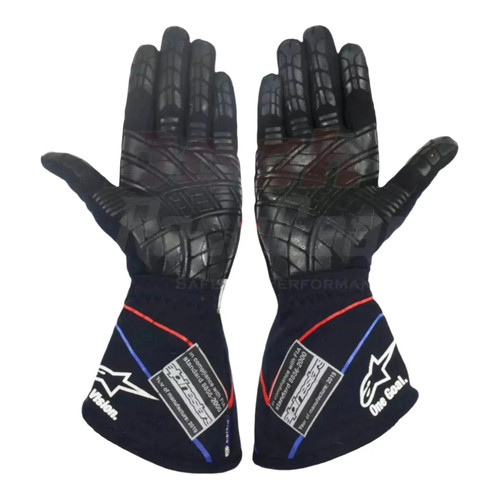 2019 Pierre Gasly Belgian GP F1 Race Gloves image 2