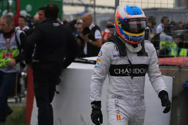 2016 Fernando Alonso F1 Race gloves image 3