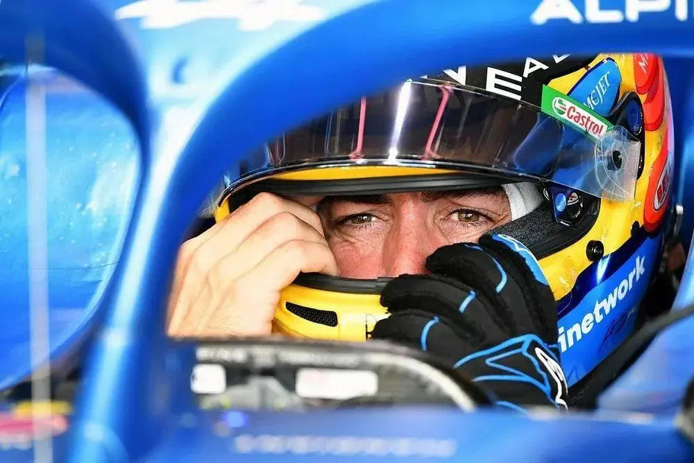 2021 Fernando Alonso Alpine F1 Race Gloves image 4