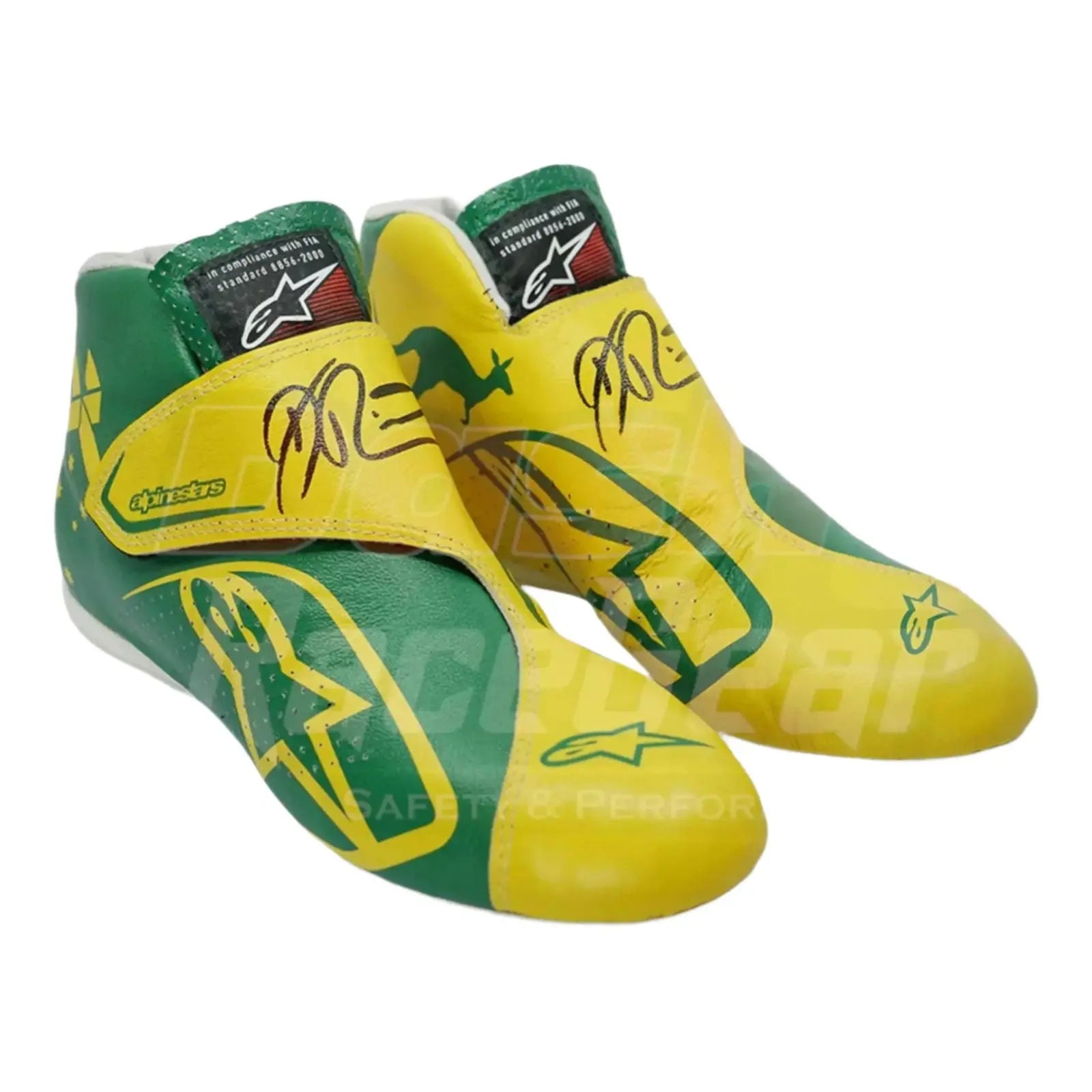 2019 DANIEL RICCIARDO RENAULT F1 RACE BOOTS - AUSTRALIAN GRAND PRIX image 1