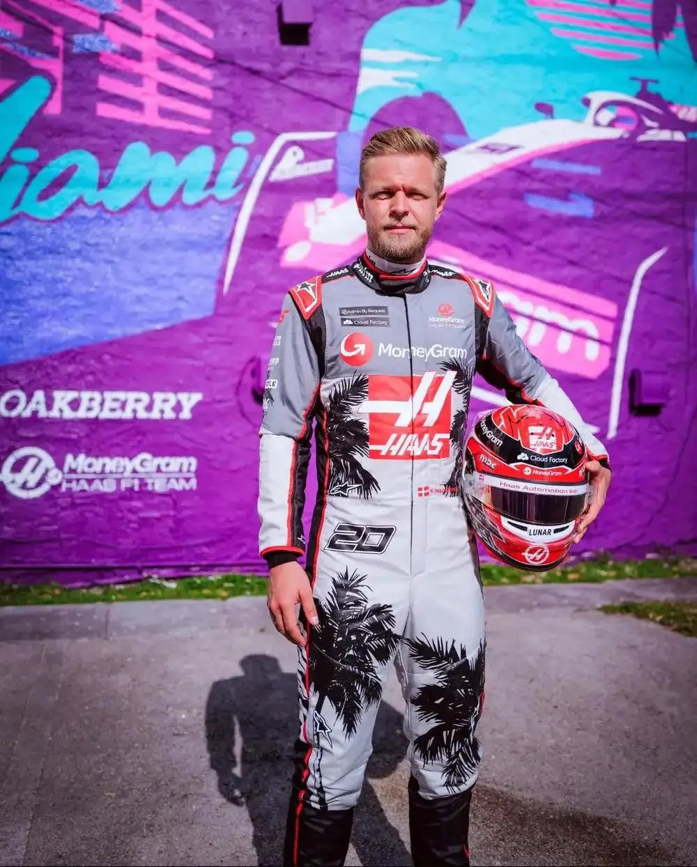 2023 Kevin Magnussen Haas F1 Team Race Suit - Miami GP image 5