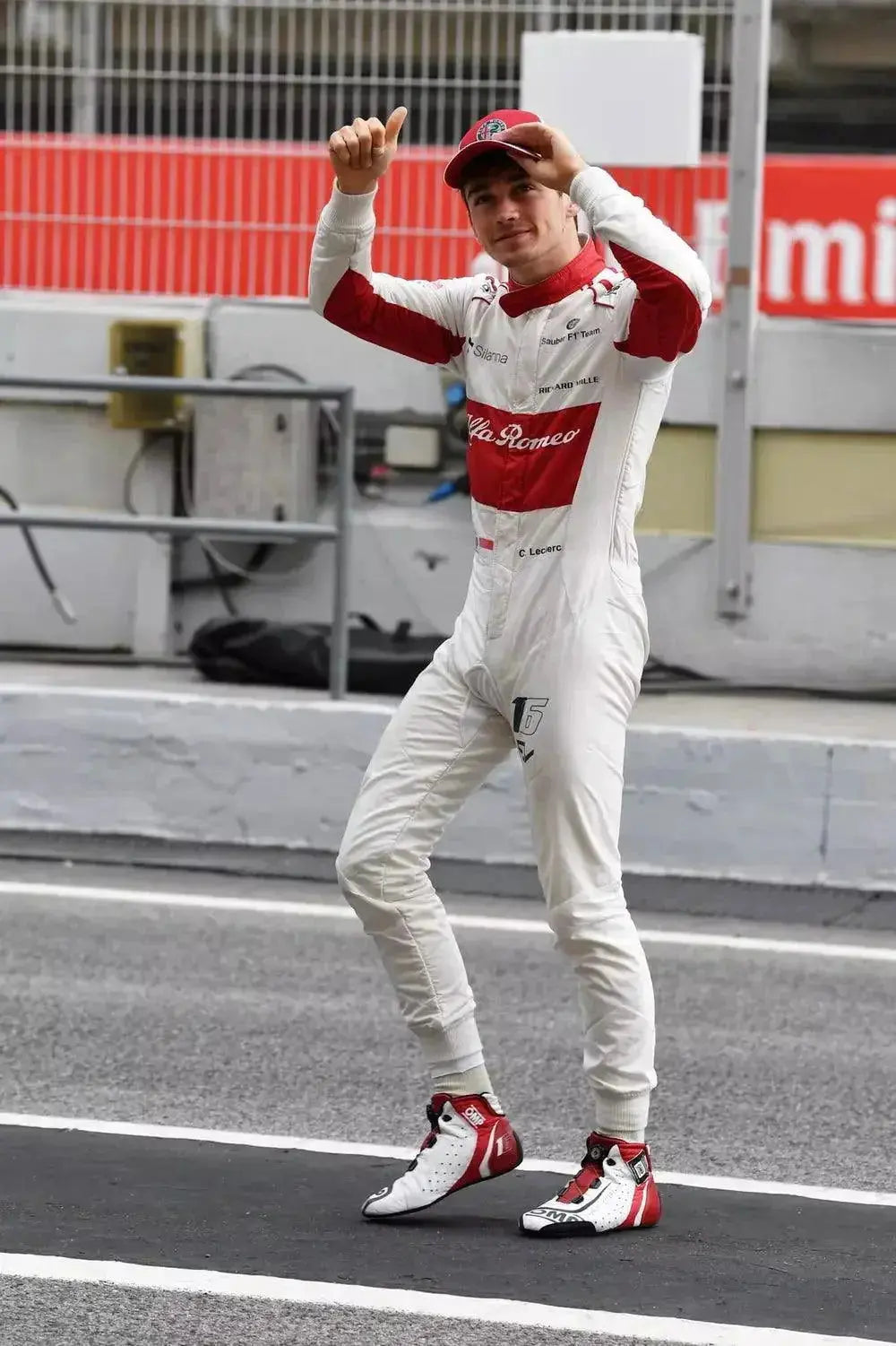2018 Charles Leclerc Alfa Romeo Sauber F1 Team Shoes image 3