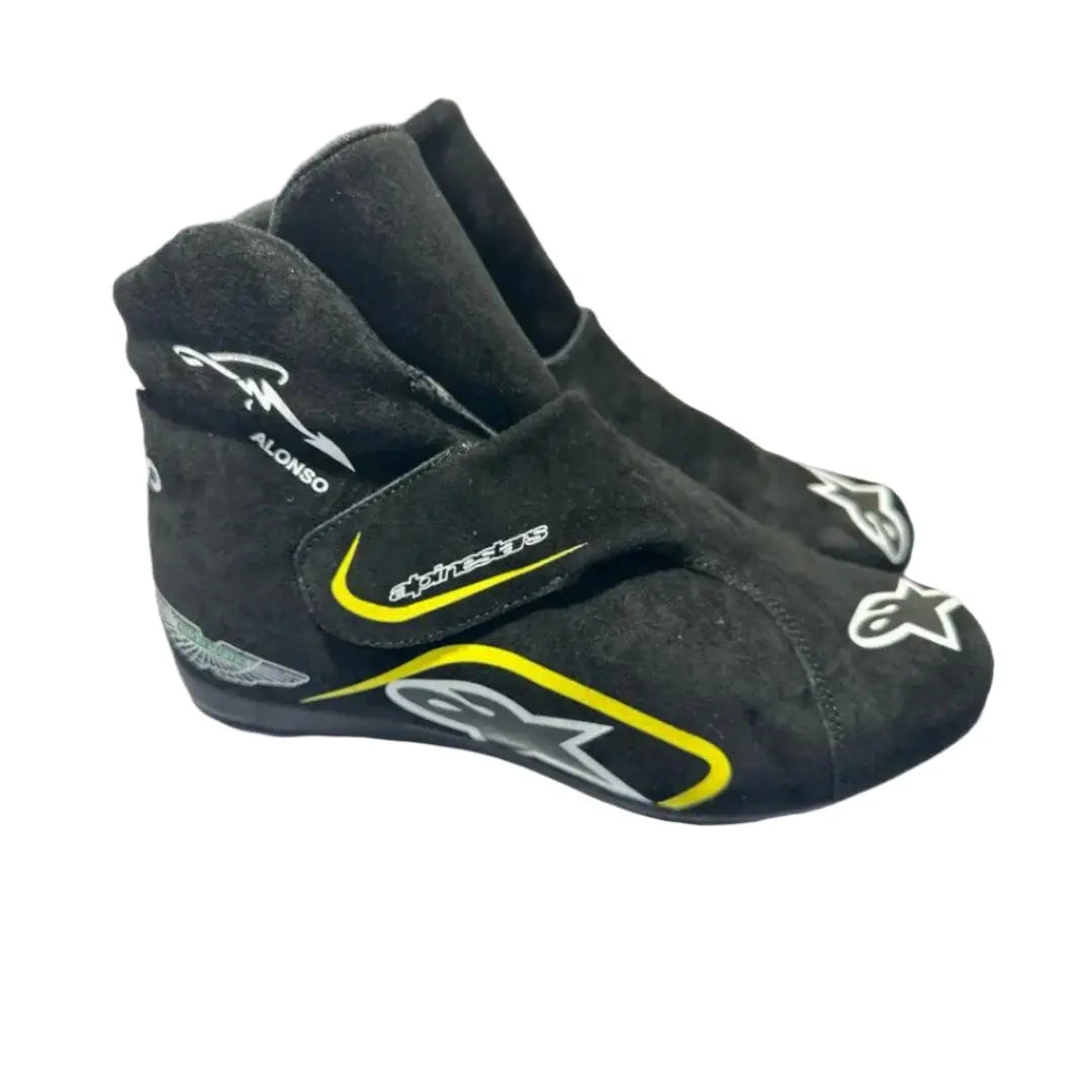 2023 Fernando Alonso Aston Martin F1 Race Boots for Superior Performance image 2