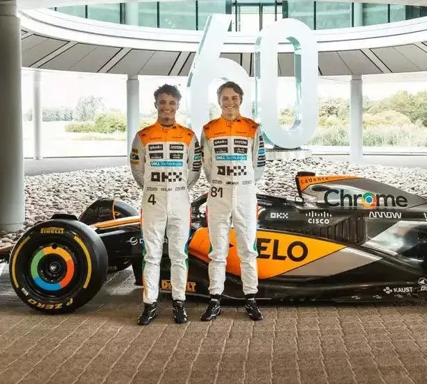 NEW MCLAREN SILVERSTONE OSCAR PIASTRI 2023 F1 TEAM RACE SUIT image 5