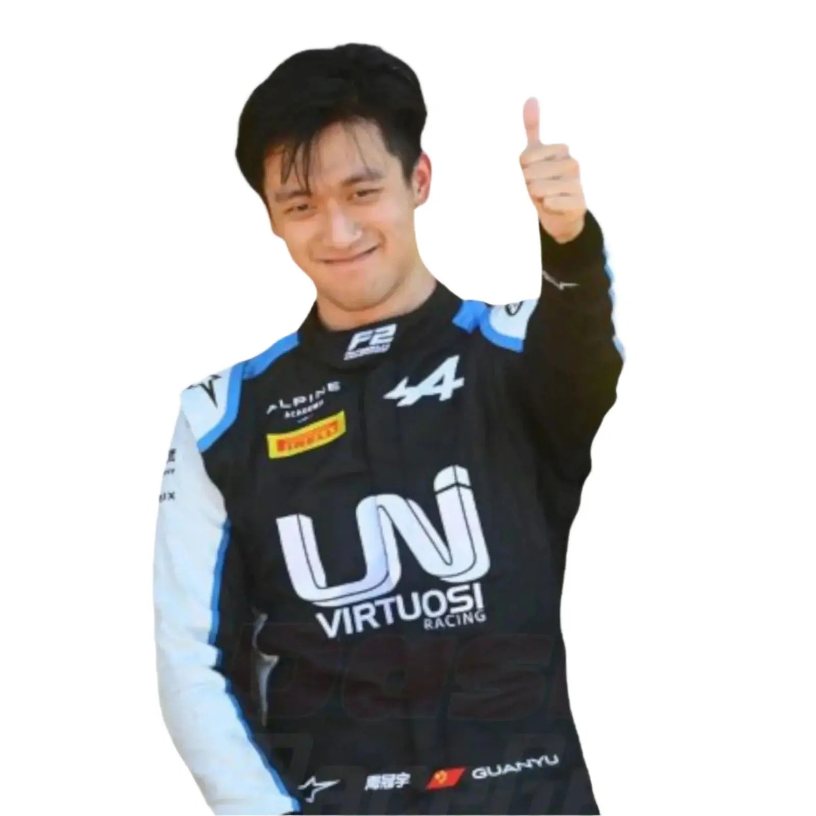 2021 Zhou Guanyu Formula 2 Race Suit image 2