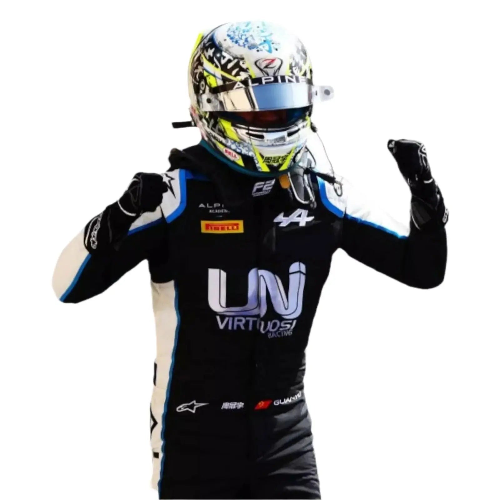 2021 Zhou Guanyu Formula 2 Race Suit image 3