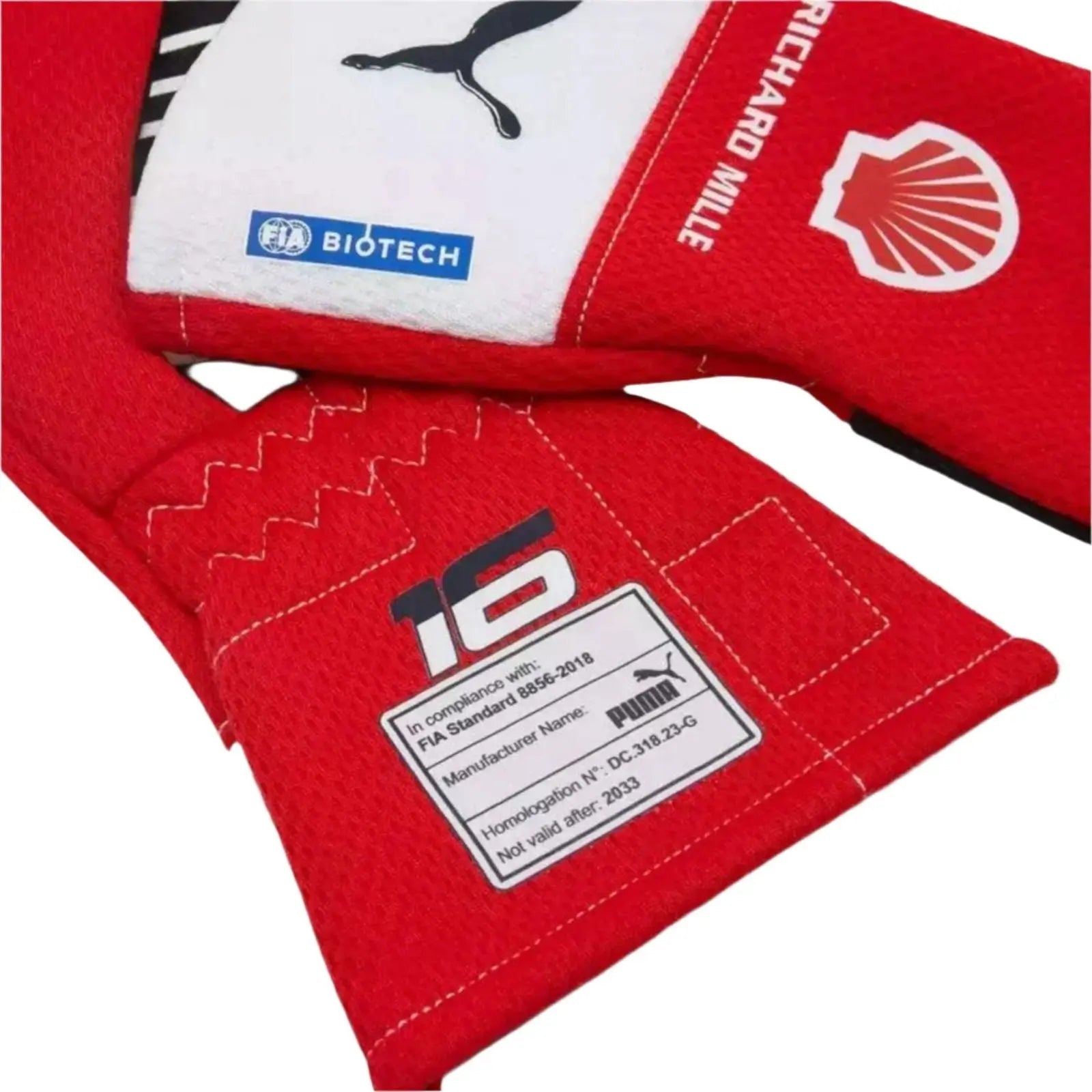 Scuderia Ferrari Charles Leclerc F1 PRO gloves - Joshua Vides image 2