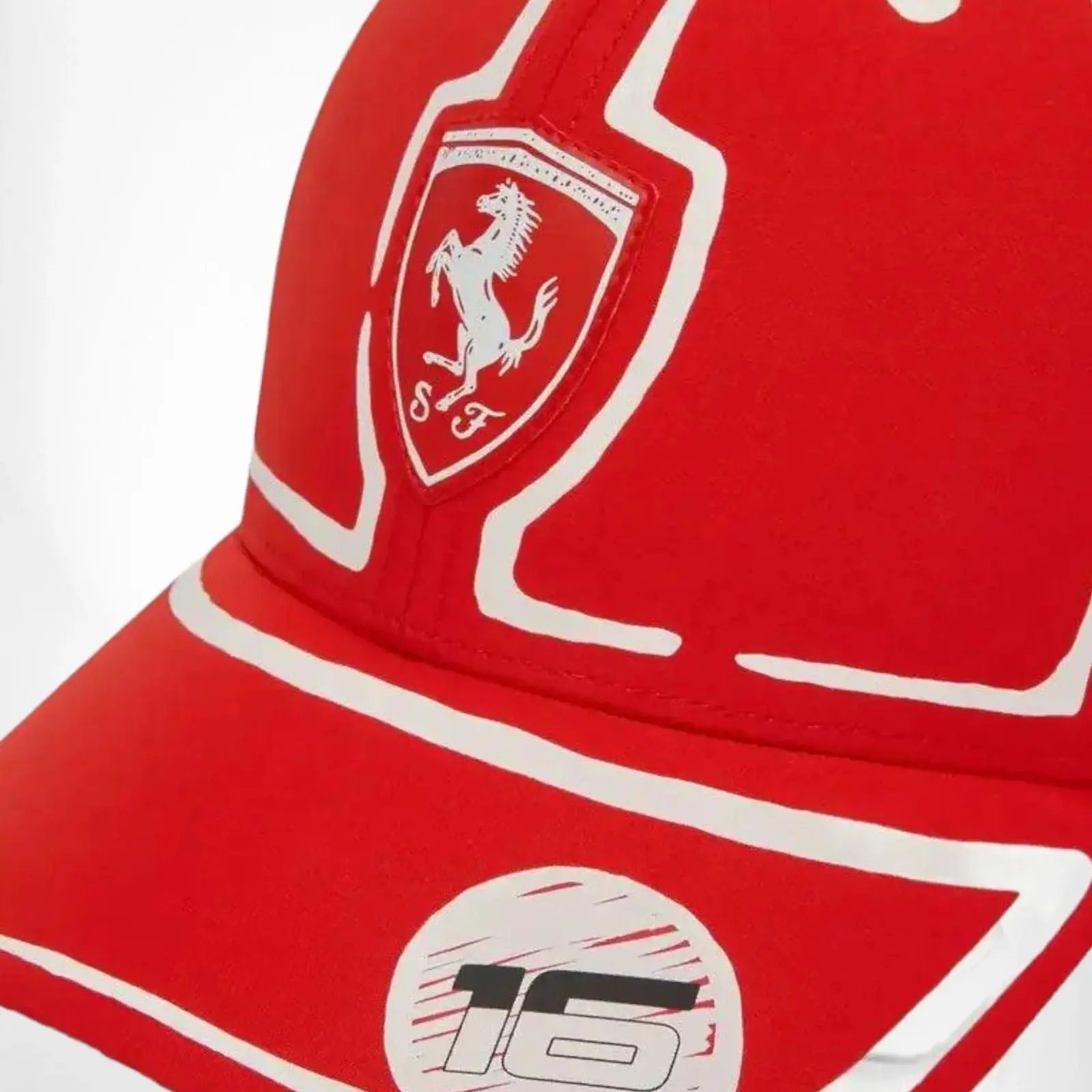 Scuderia Ferrari Charles Leclerc Puma Baseball Hat - Joshua Vides image 4