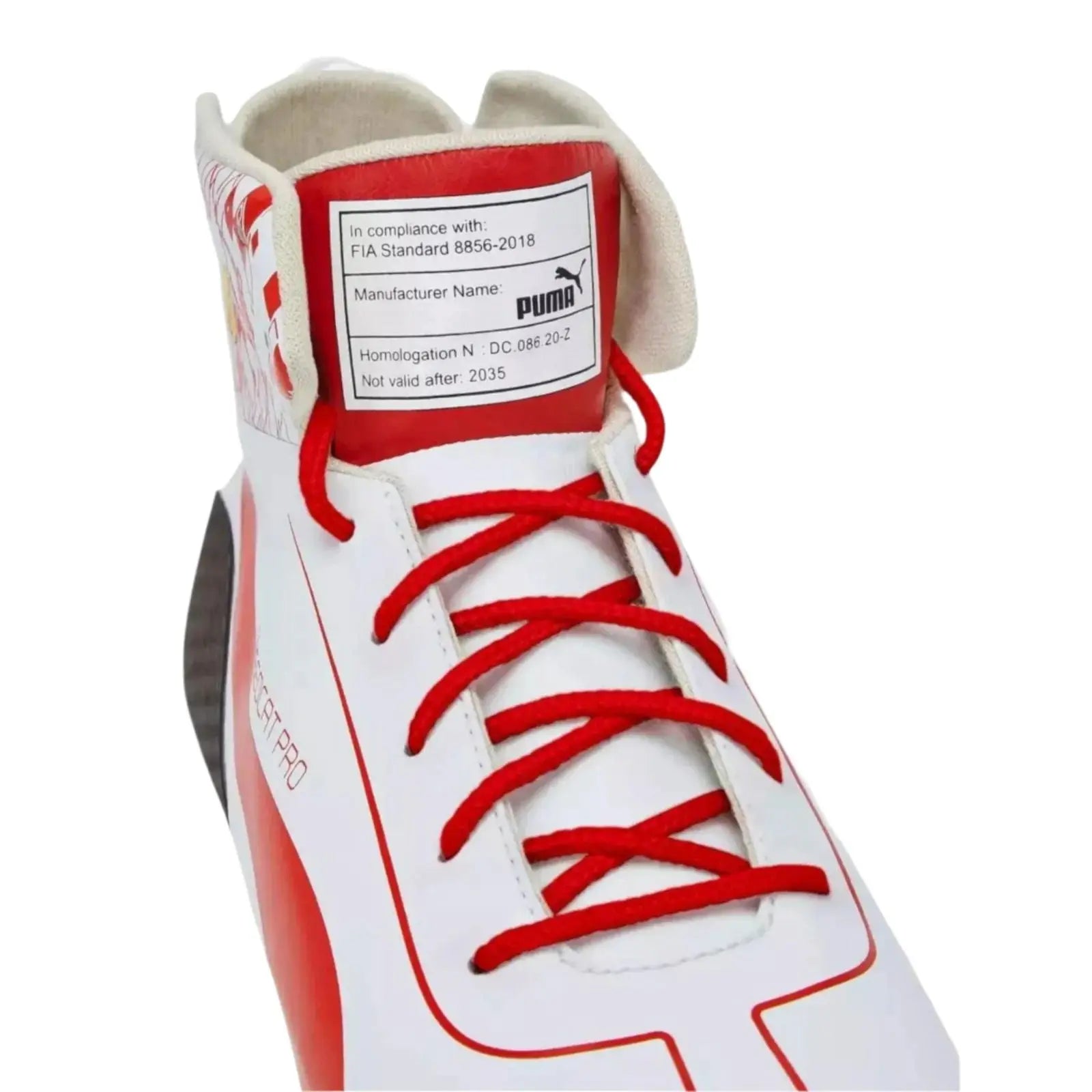 Scuderia Ferrari Speedcat Pro Trainers Boots - Joshua Vides Edition | Official F1 Merchandise Replica image 5