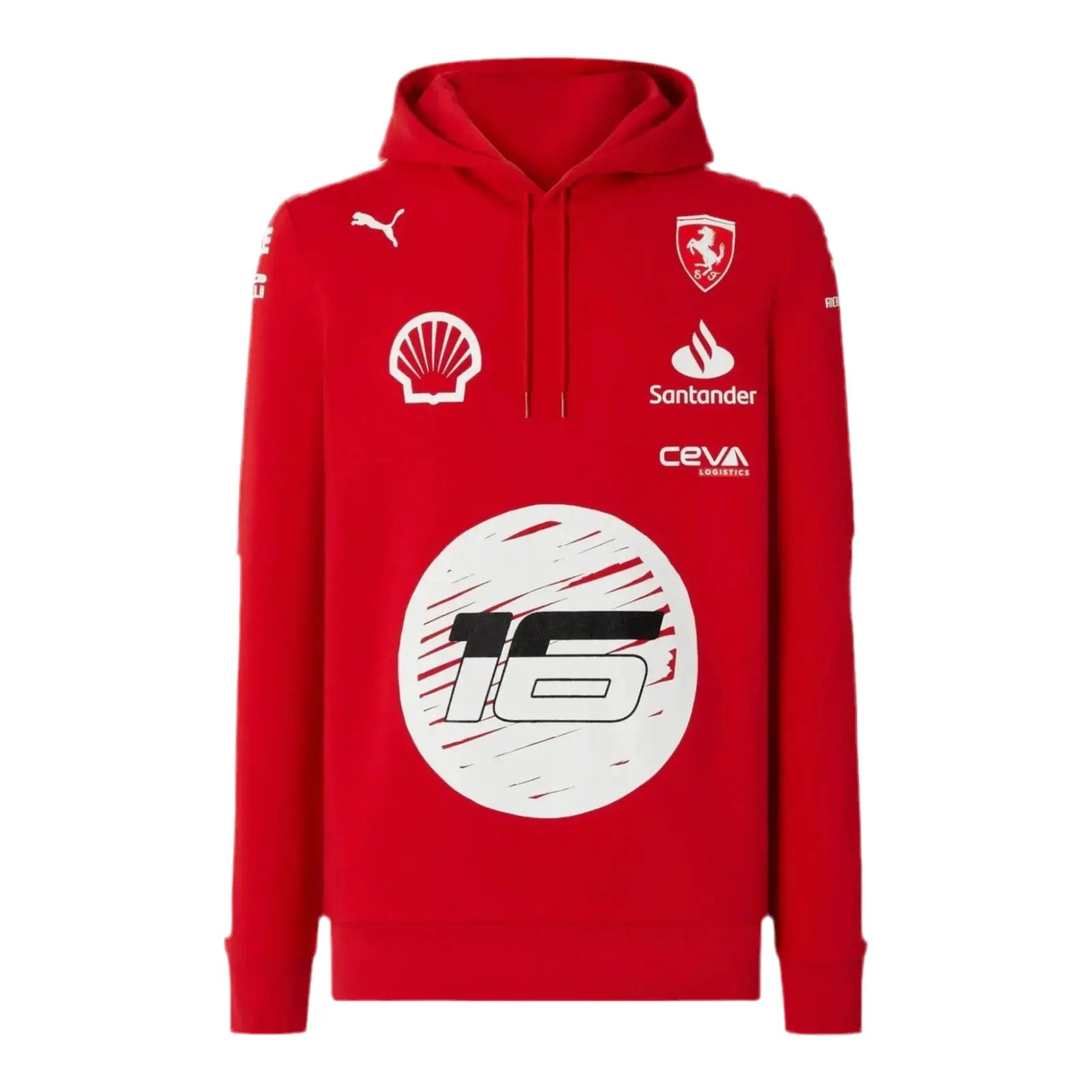 Scuderia Ferrari Charles Leclerc Puma hooded sweatshirt - Joshua Vides image 1