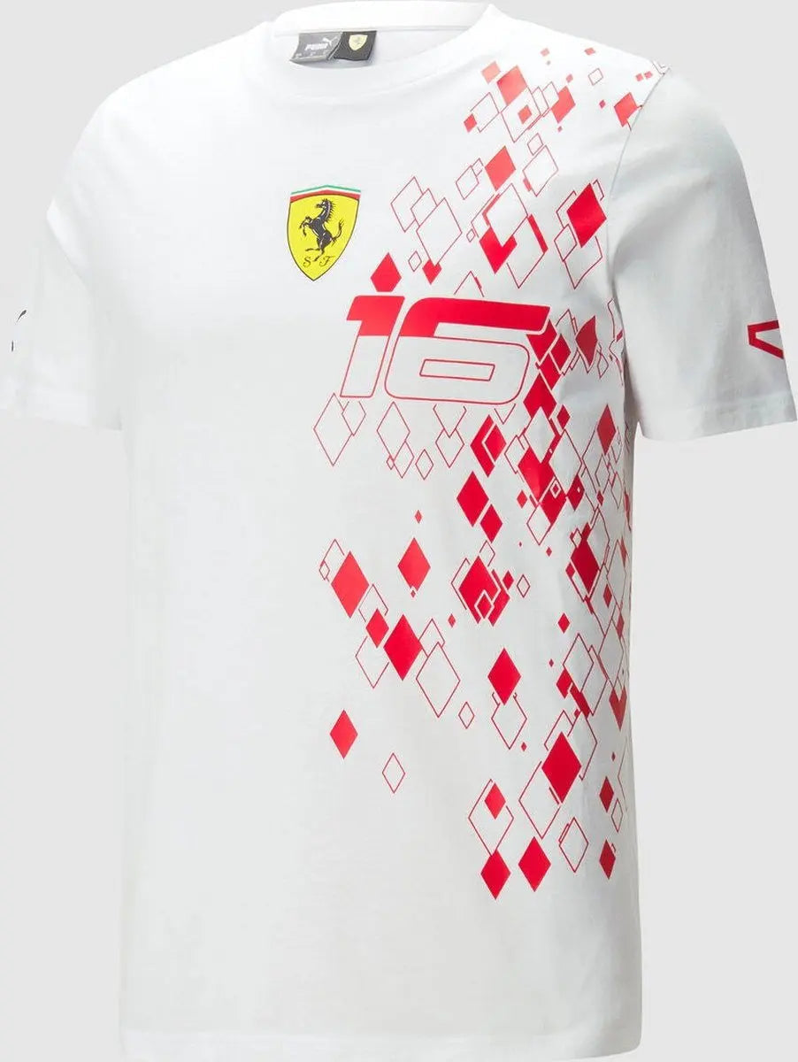 Scuderia Ferrari Team Charles Leclerc T-shirt - Monaco Special Edition image 3