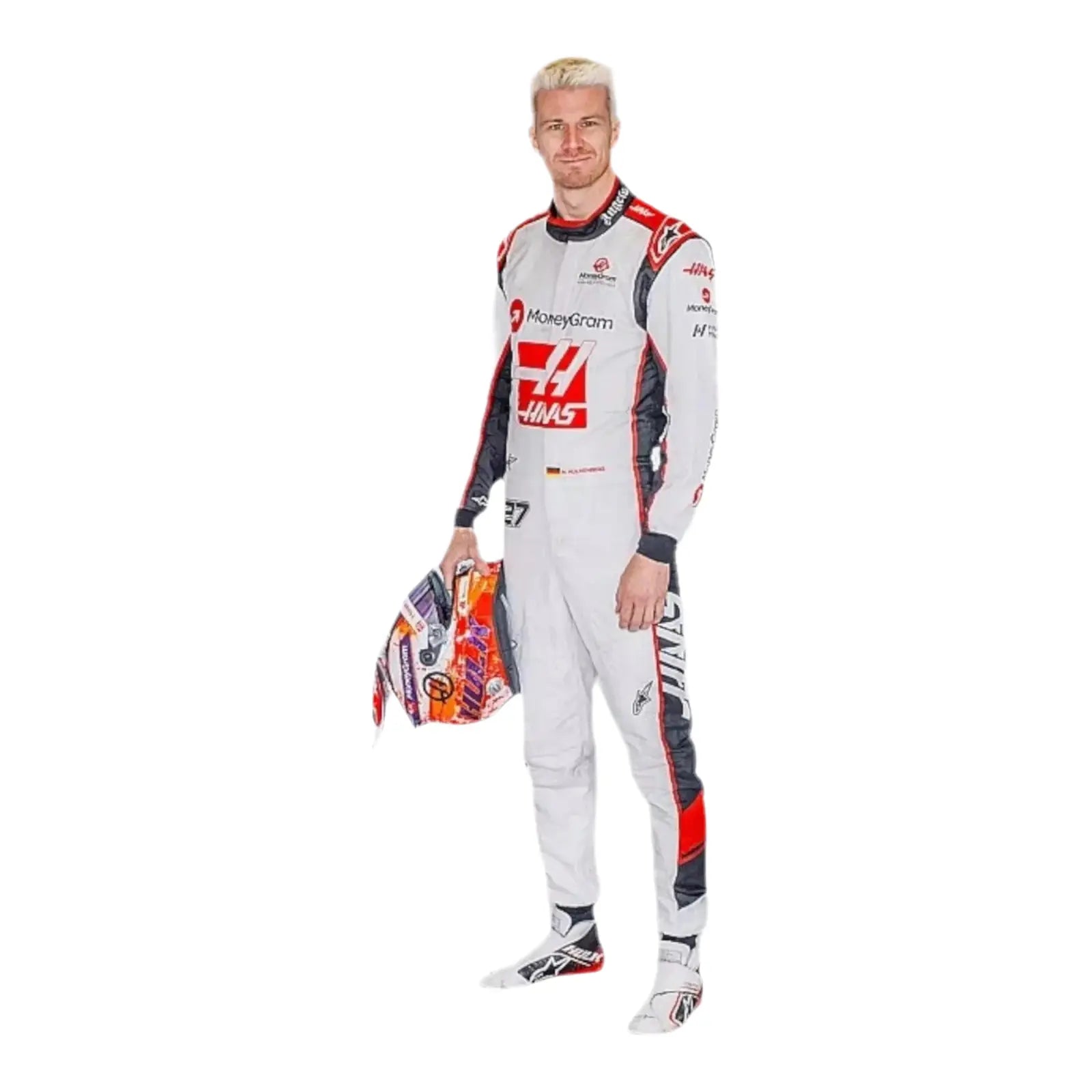 2023 Nico Hulkenberg Haas F1 Race Suits - Las Vegas image 1
