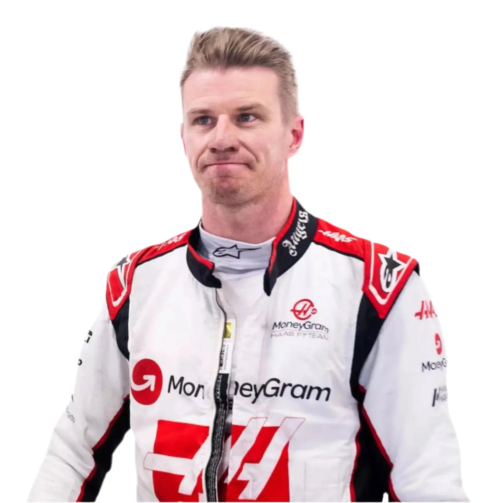 2023 Nico Hulkenberg Haas F1 Race Suits - Las Vegas image 3
