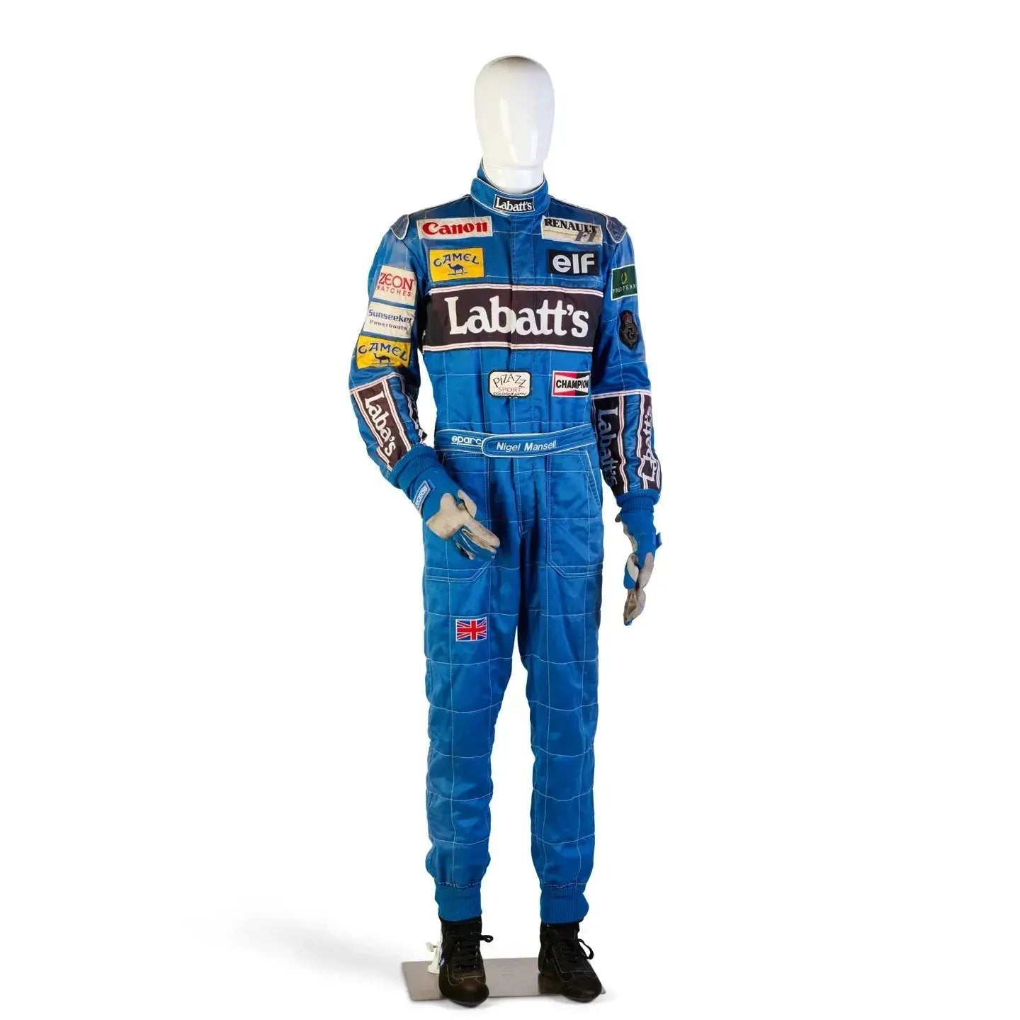 1992 Canon Williams Renault Sparco Formula 1 NIGEL MANSELL’S Race Suit image 1