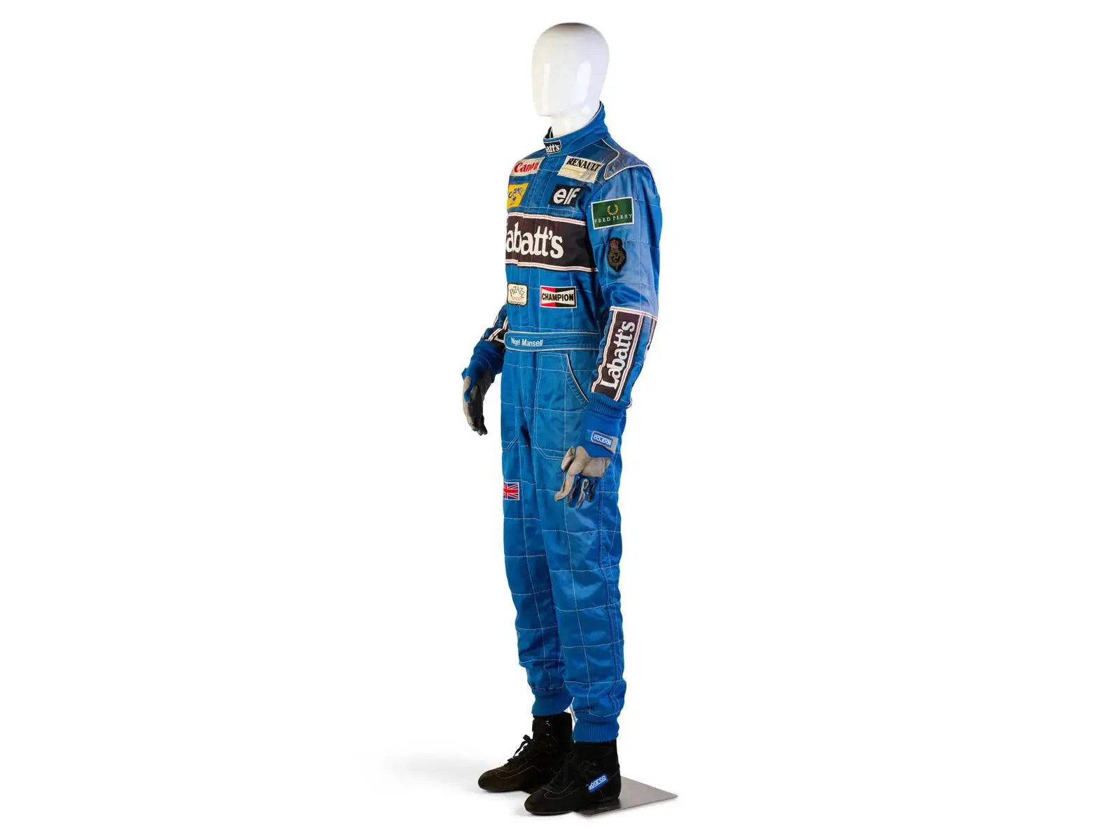 1992 Canon Williams Renault Sparco Formula 1 NIGEL MANSELL’S Race Suit image 3