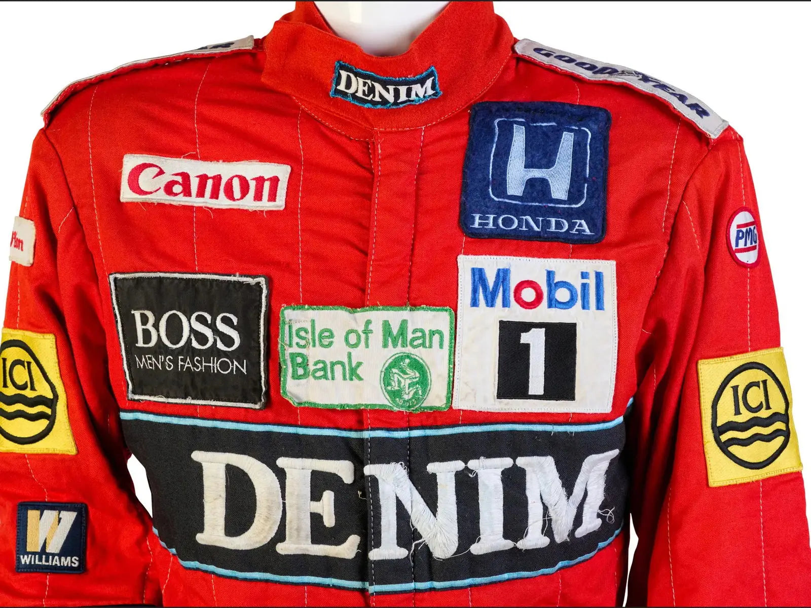 1986 Canon Williams F1 Race Suit - Nigel Mansell's Stand 21 image 7