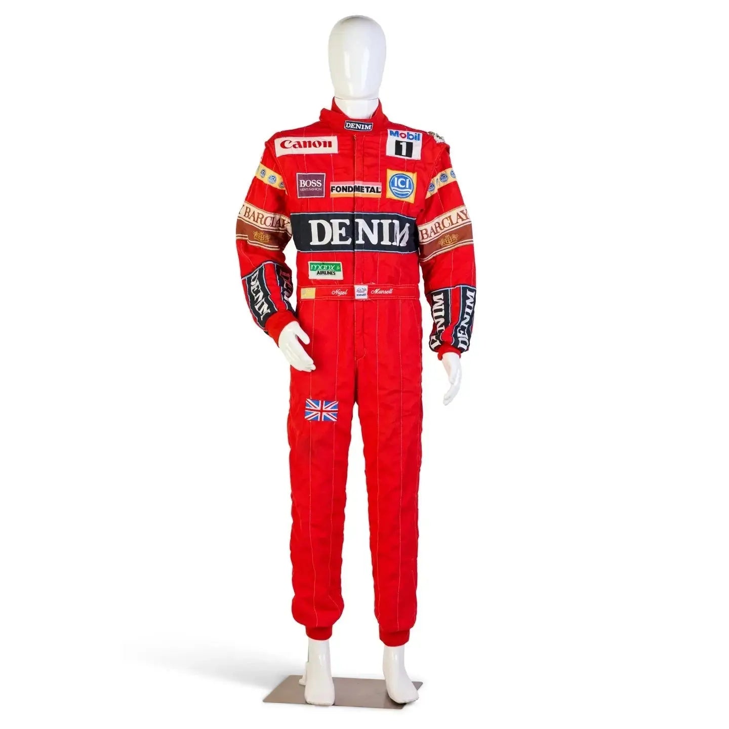 1988 Canon Williams Stand 21 Formula 1 NIGEL MANSELL’S Race Suit image 1