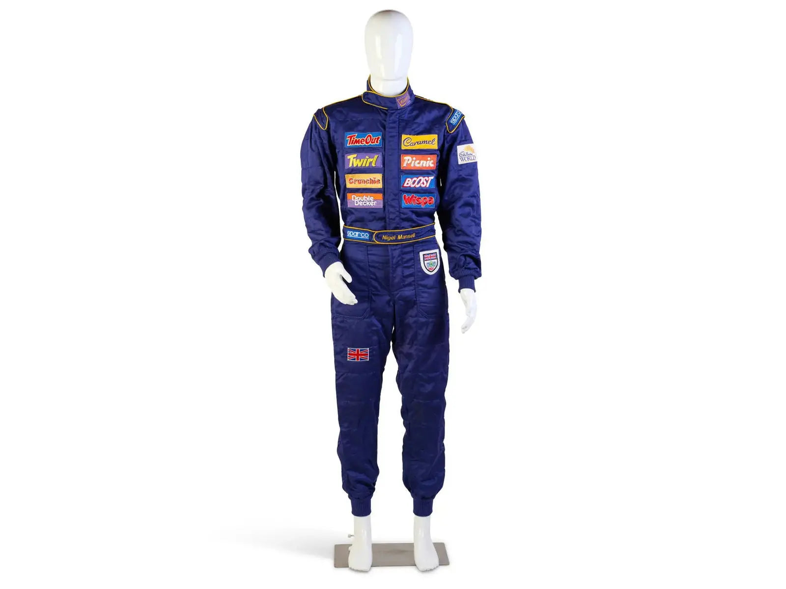 1995 ‘Race The Ace’ Cadbury's Chocolate Sparco NIGEL MANSELL’S Race Suit image 1
