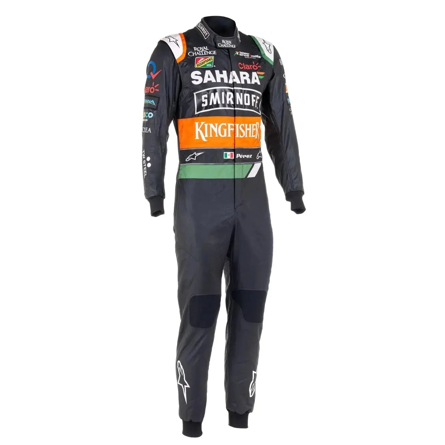 2014 Sergio Pérez Sahara Force F1 Racing Suit image 1