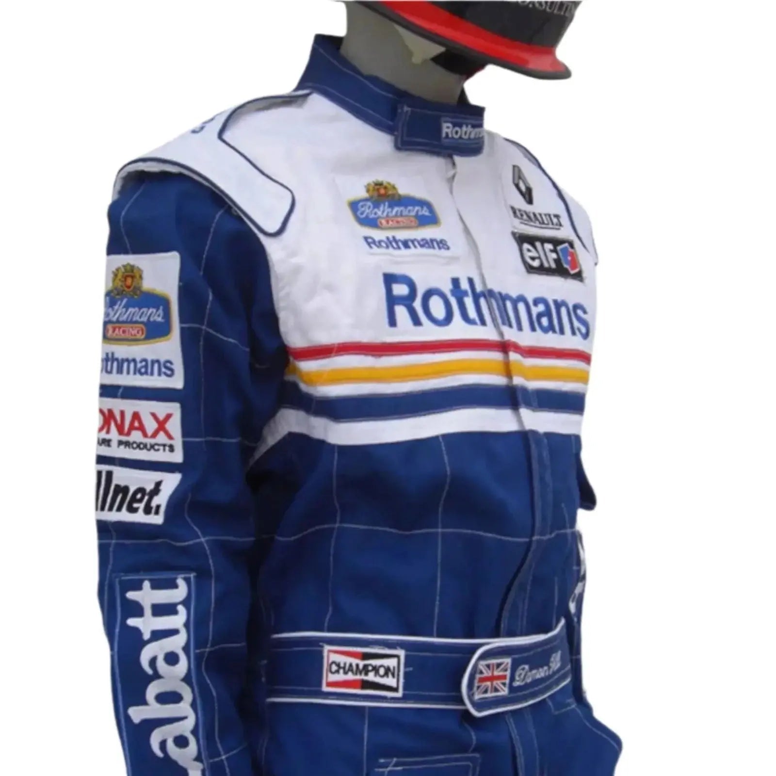 1997 Jacques Villeneuve Williams F1 Replica Embroidered Racing Suit image 2