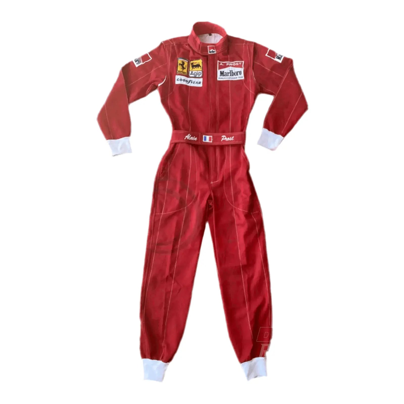 1990 Alain Prost Ferrari F1 Embroidered Racing Suit – Classic Formula 1 Tribute image 1
