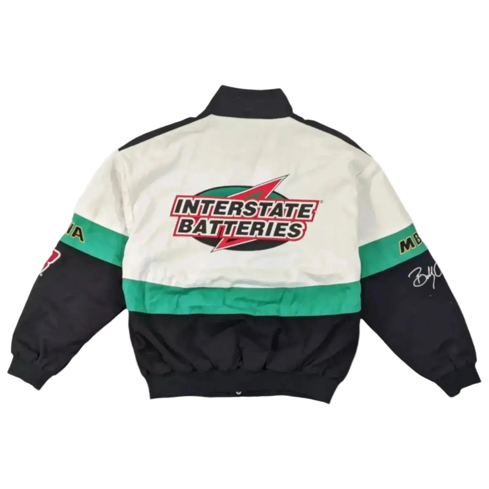 Vintage Interstate Batteries NASCAR Racing Jacket | replica-inspired gear image 2