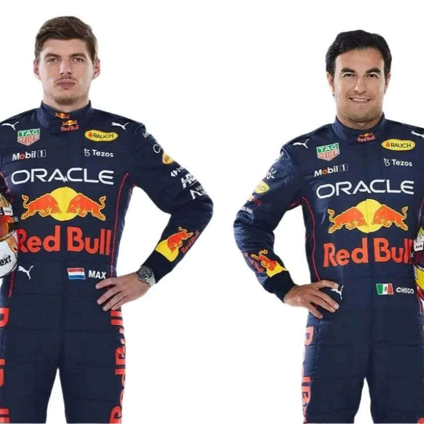 Max Verstappen & Sergio Perez F1 Oracle Red Bull 2022 Go-Kart Racing Suit image 1