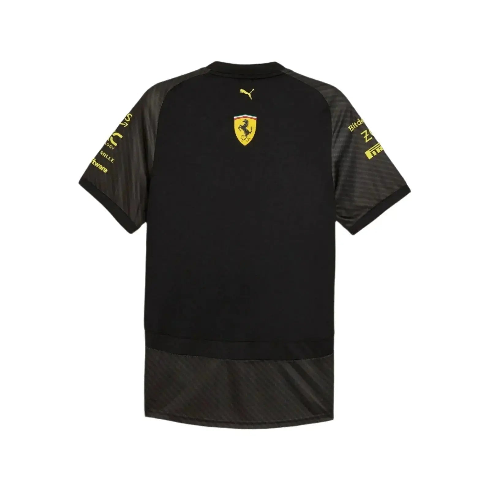2024 Scuderia Ferrari Monza GP Team Shirt | Black replica-inspired gear image 2