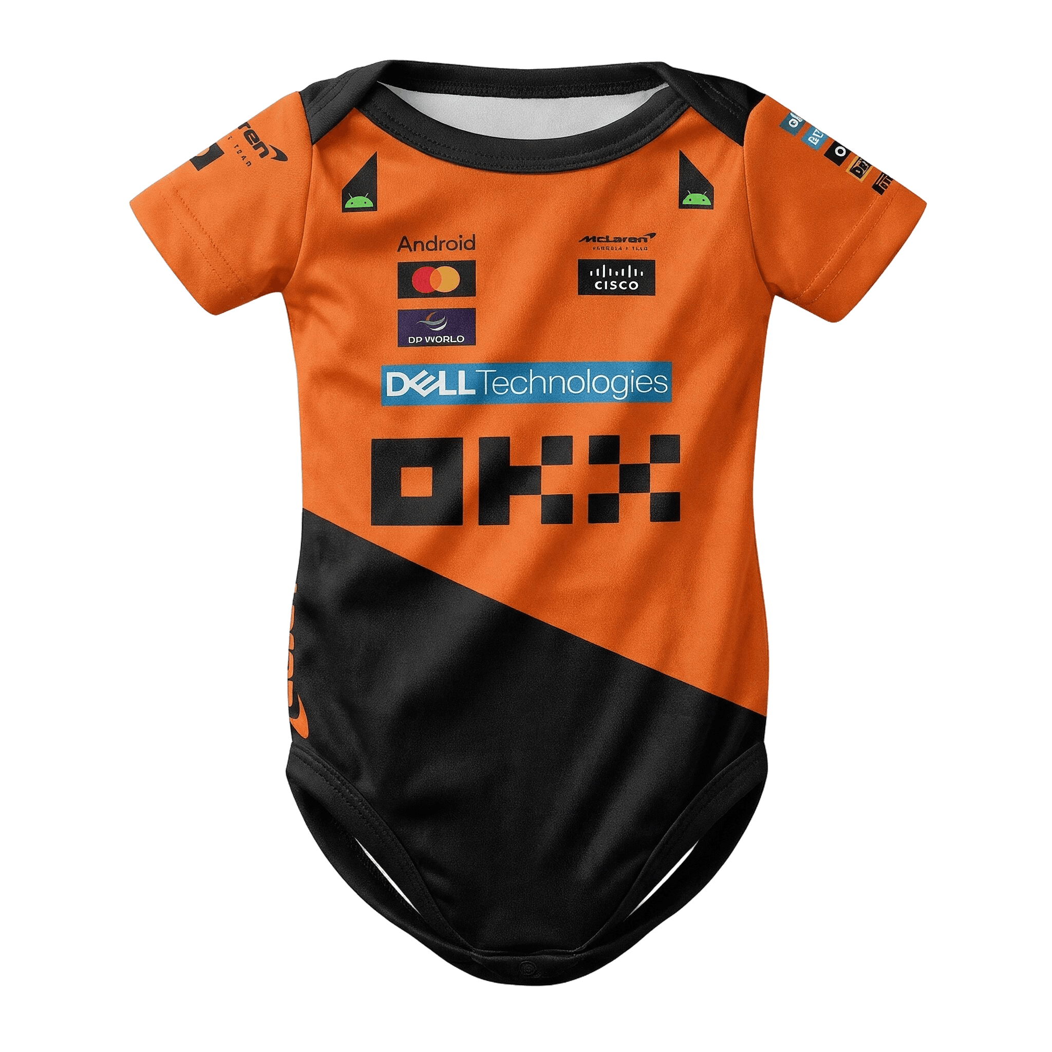McLaren Baby Bodysuit Onesie 2025 - mclaren baby bodysuit onesie 2025 season front | Dash Racegear