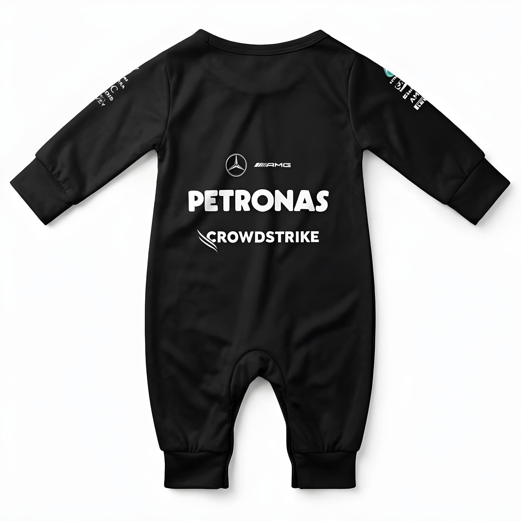 Mercedes Longsleeve Baby Onesie Jumpsuit 2026 - mercedes amg baby onesie jumpsuit back | Dash Racegear