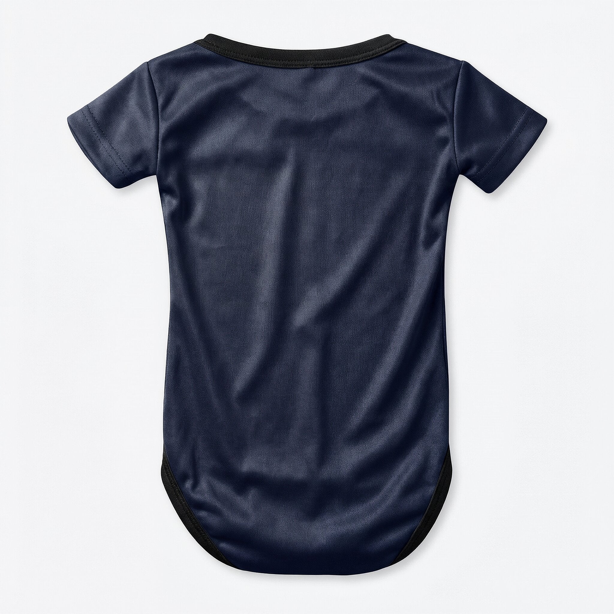 25/26 PSG Baby Bodysuit - PSG 25/26 baby bodysuit back view solid navy blue with black trim | Dash Racegear