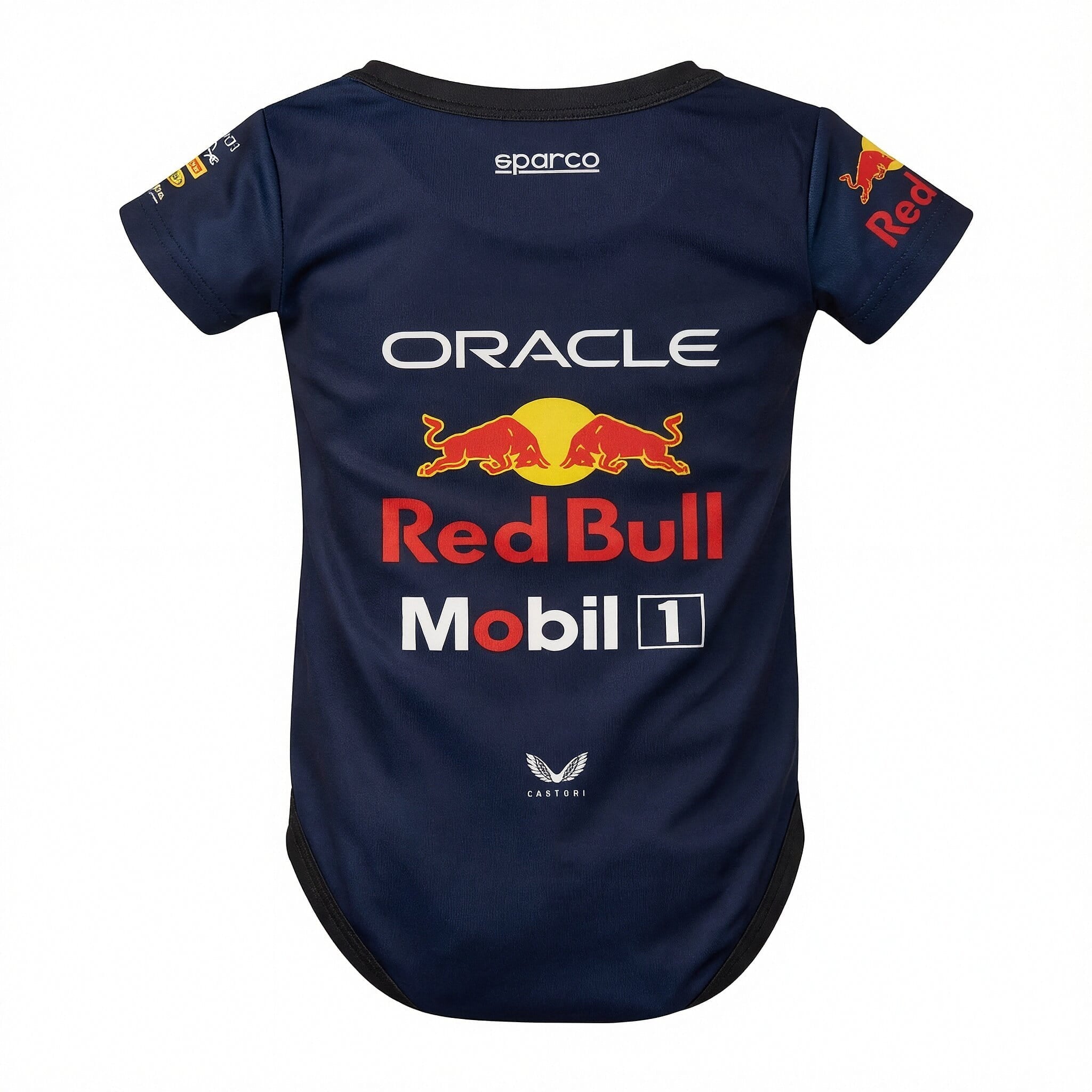 Red Bull Baby Bodysuit Onesie 2025 - 2025 red bull onesie bodysuit - back shot | Dash Racegear