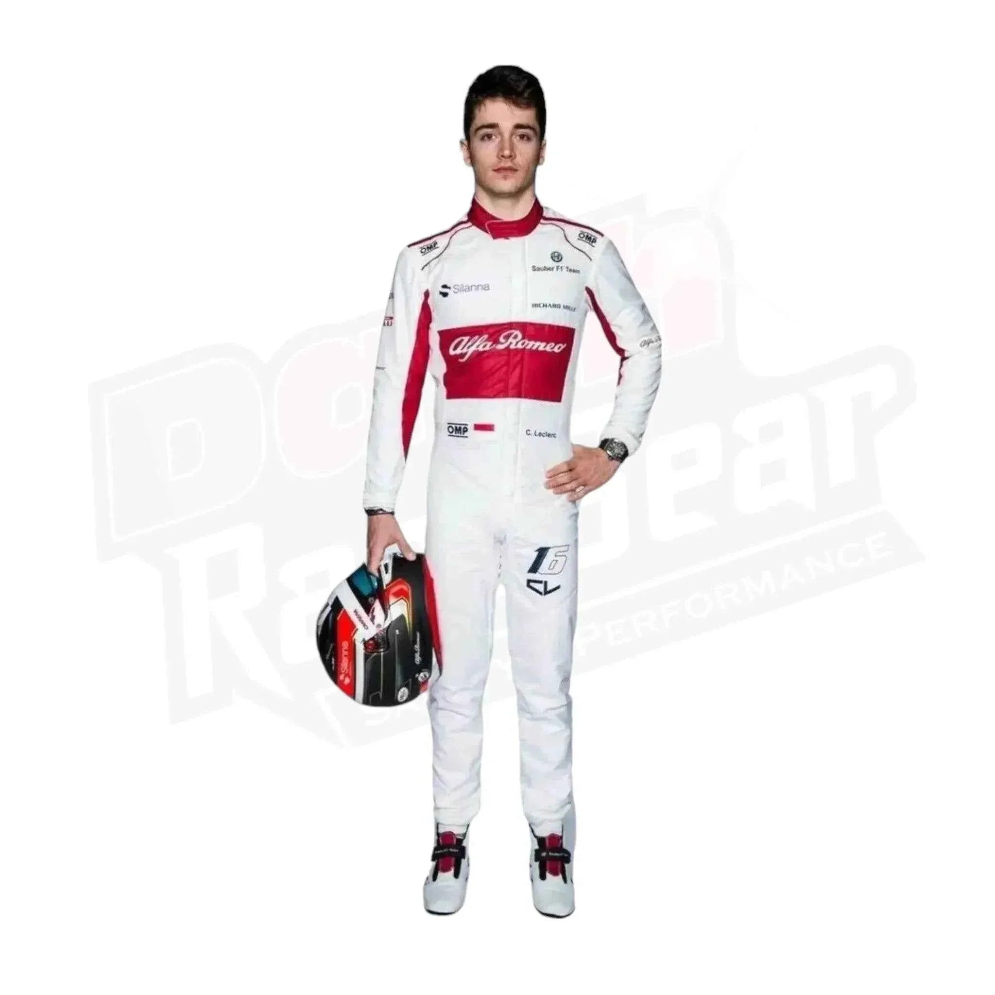 2018 Charles Leclerc Alfa Romeo Sauber F1 Suit KIDS 2018 Charles Leclerc Alfa Romeo Sauber F1 Suit KIDS Dash Racegear