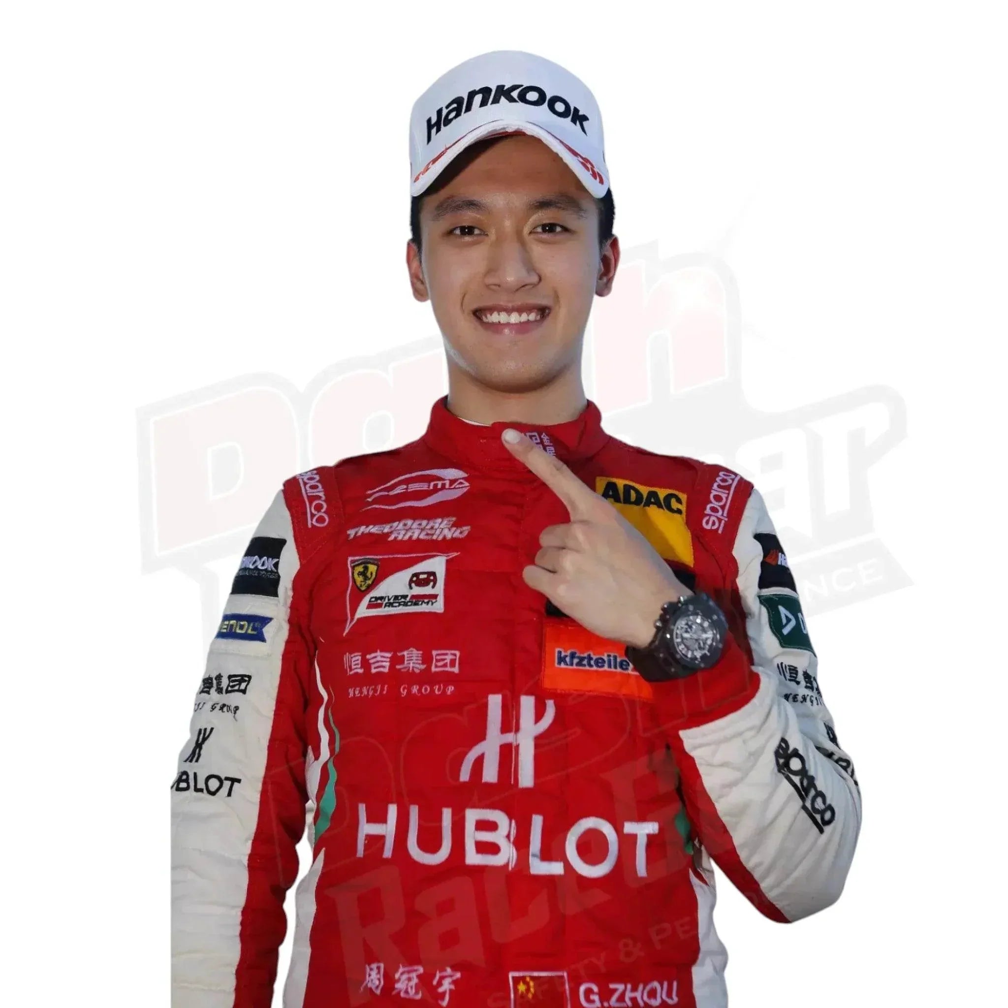 2018 Zhou Guanyu Embroidered F3 Race Suit "DASH RACEGEAR"