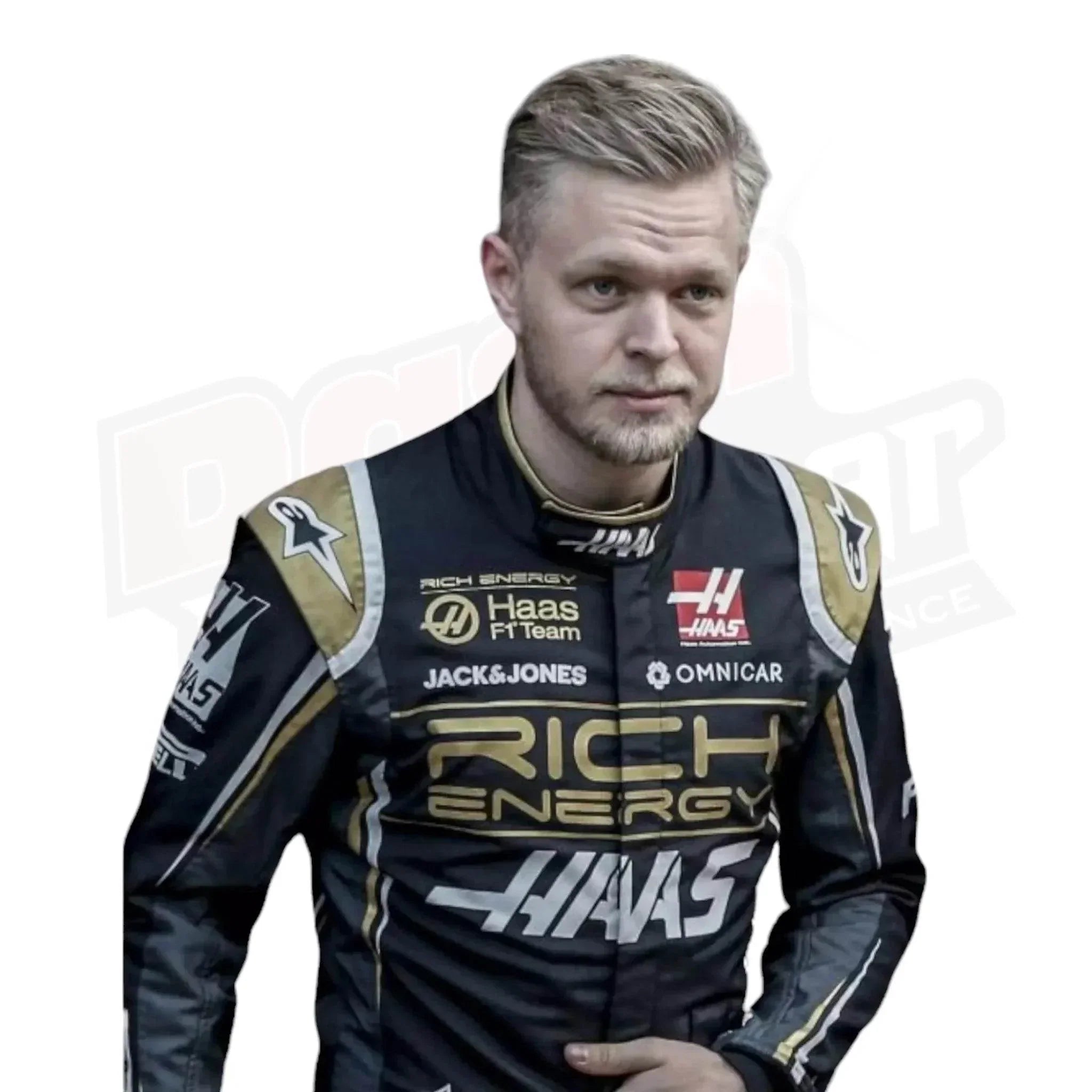 2019 Kevin Magnussen Haas F1 Race Suit 2019 Kevin Magnussen Haas F1 Race Suit DASH RACEGEAR