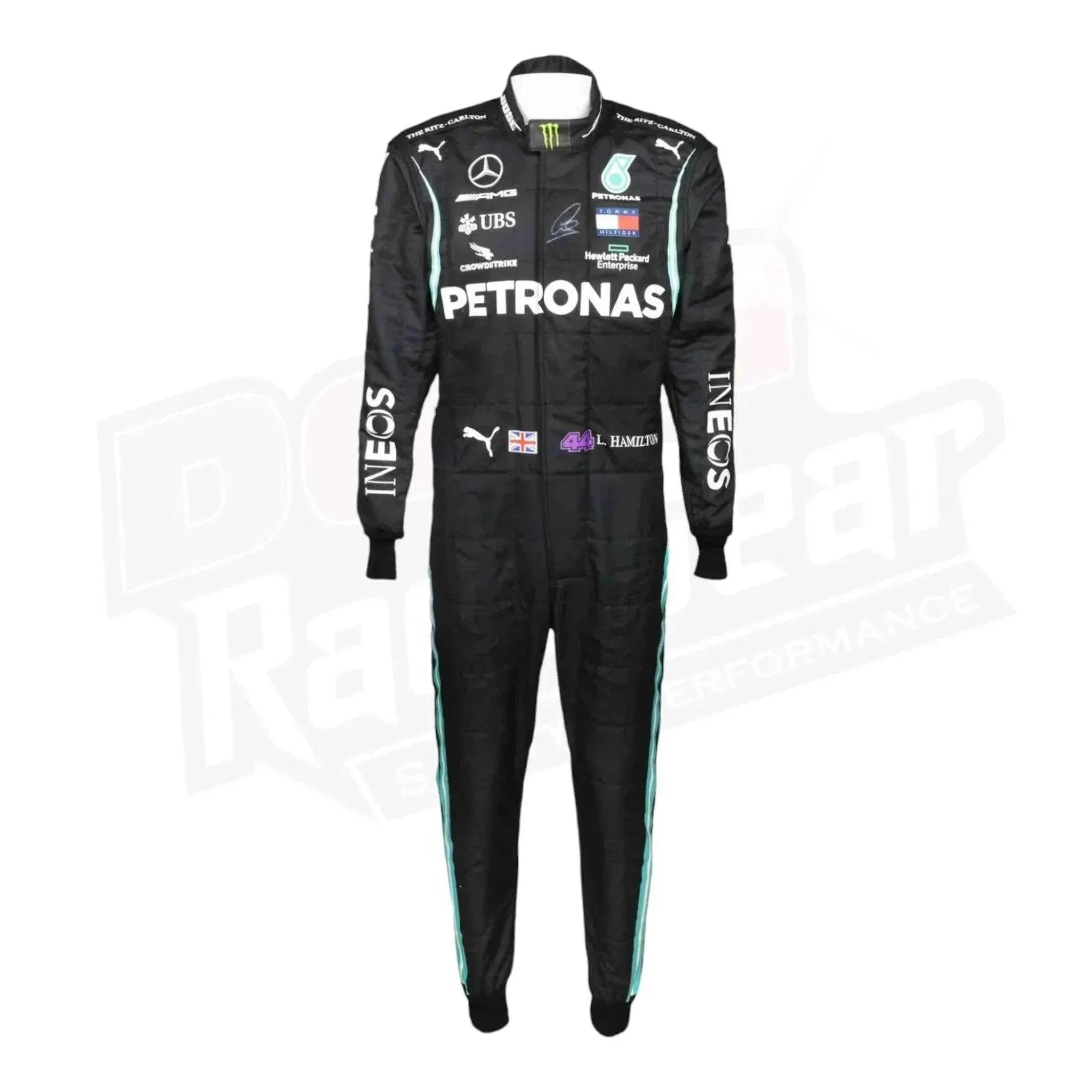 2020 Lewis Hamilton Mercedes AMG F1 Replica Race Suit KIDS Dash Racegear